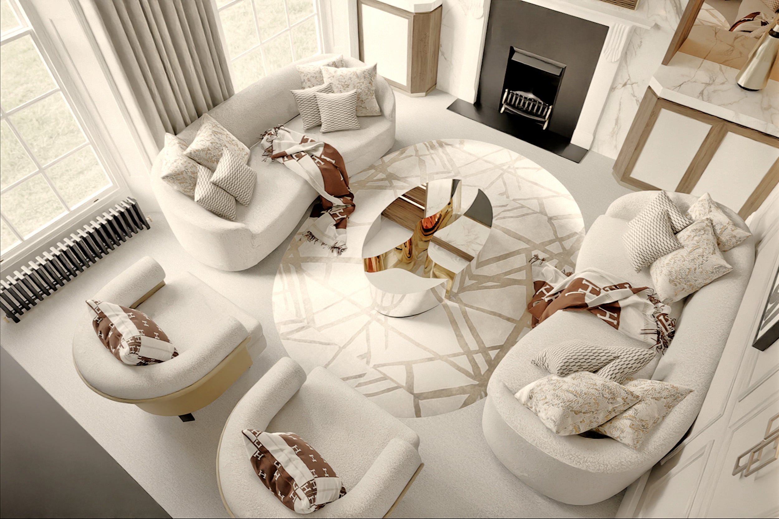 Interior design project by Peter Staunton demonstrating his distinctive Raw Luxury Refined Design approach