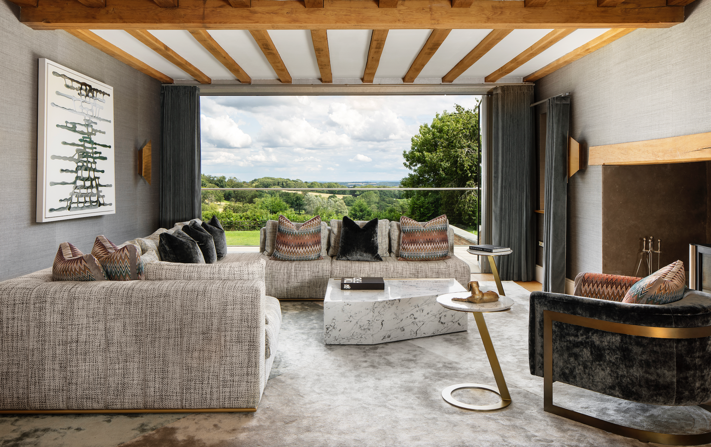 Luxury Home Accessories in a Modern Living Room