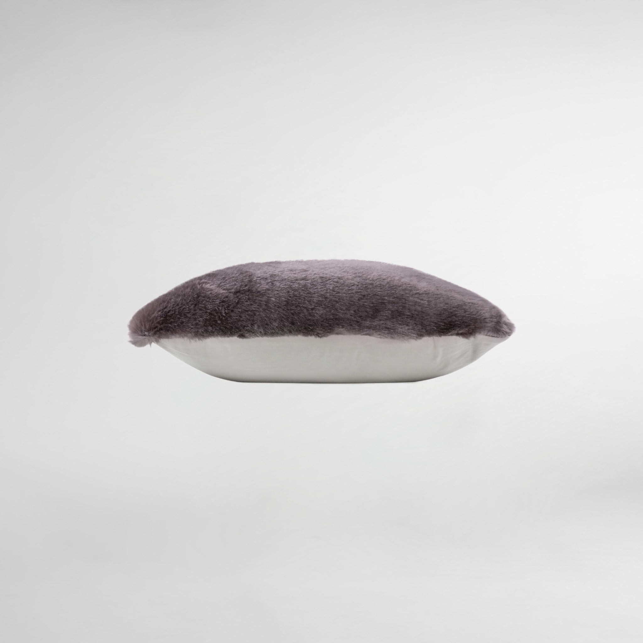 Agouti Grey Faux Fur Luxury Designer Cushion