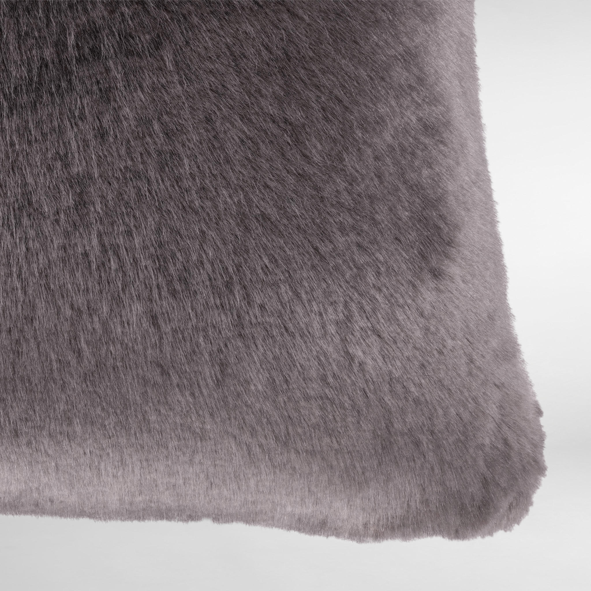 Agouti Grey Faux Fur Luxury Designer Cushion