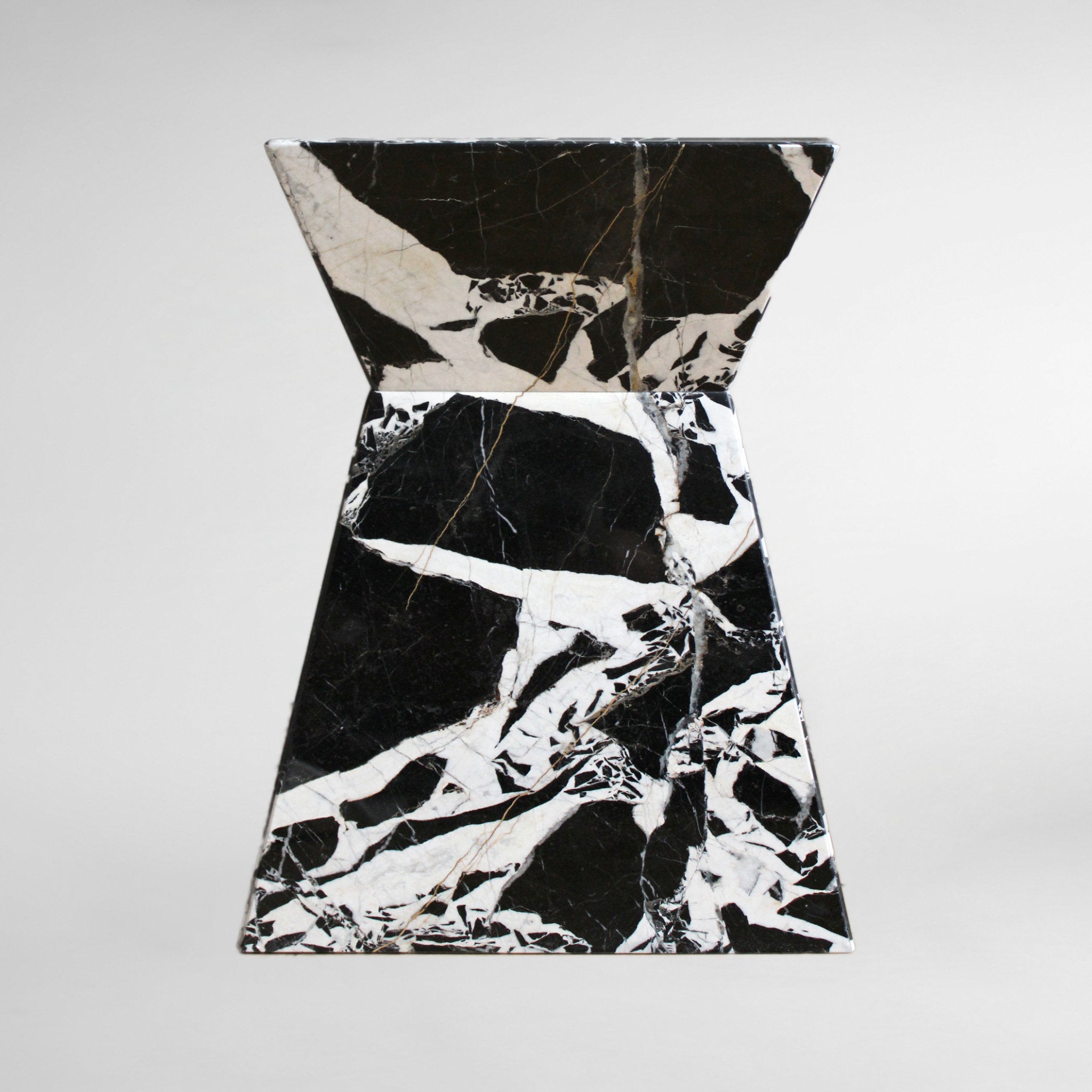 Aria Grand Antique Luxury Designer Marble Side Table / Stool