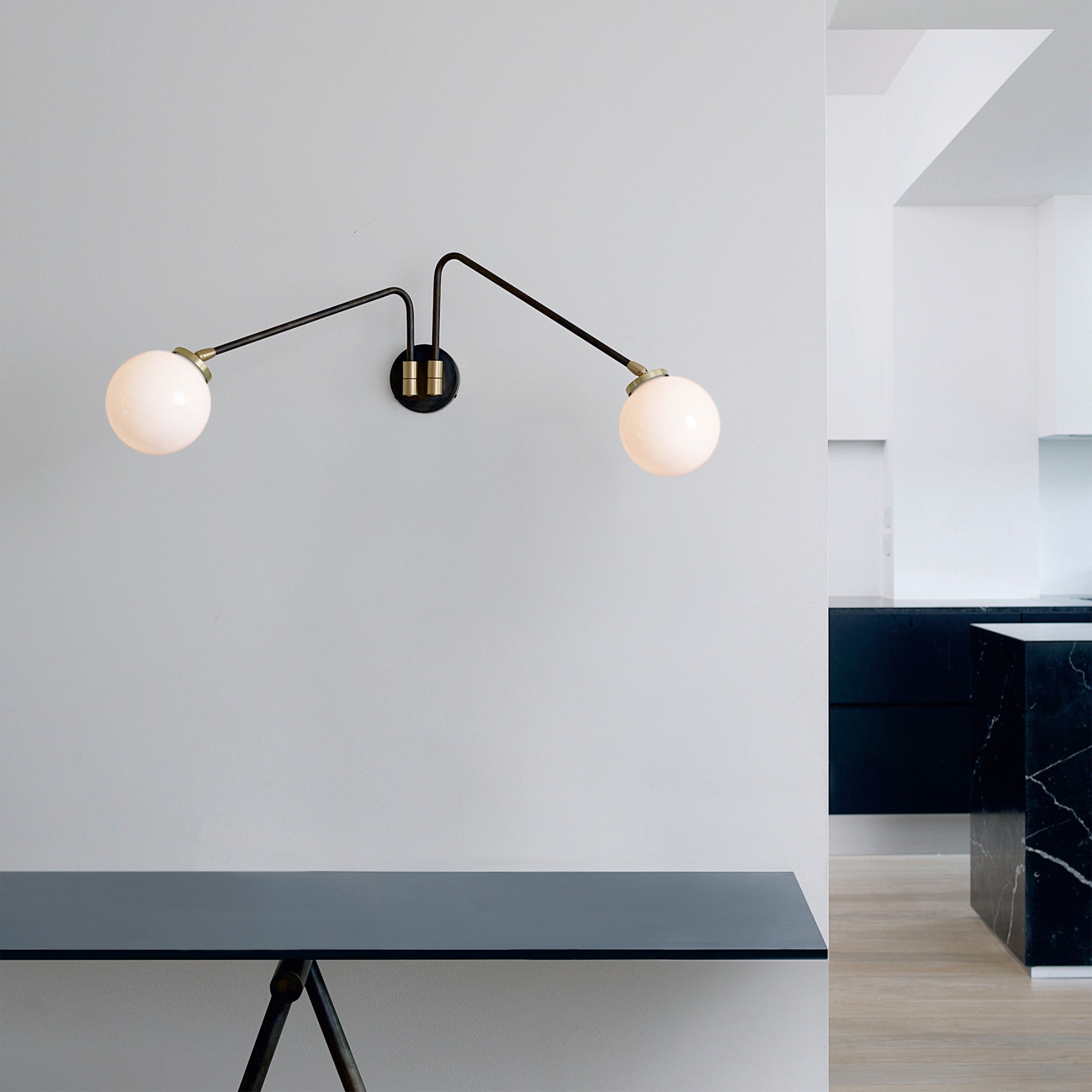 Array Opal Luxury Designer Twin Wall Light