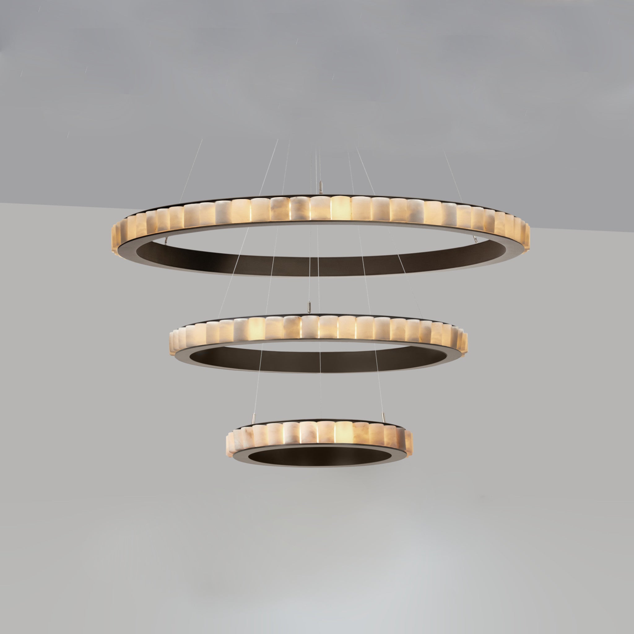 Avalon Luxury Designer Triple Chandelier