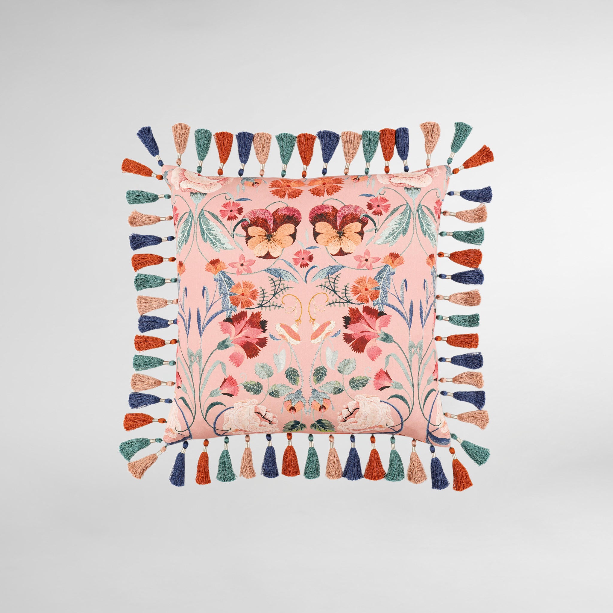 Bonita Cushion Chateau Rose - Temperley London | Luxury Cushion | Designer Cushion
