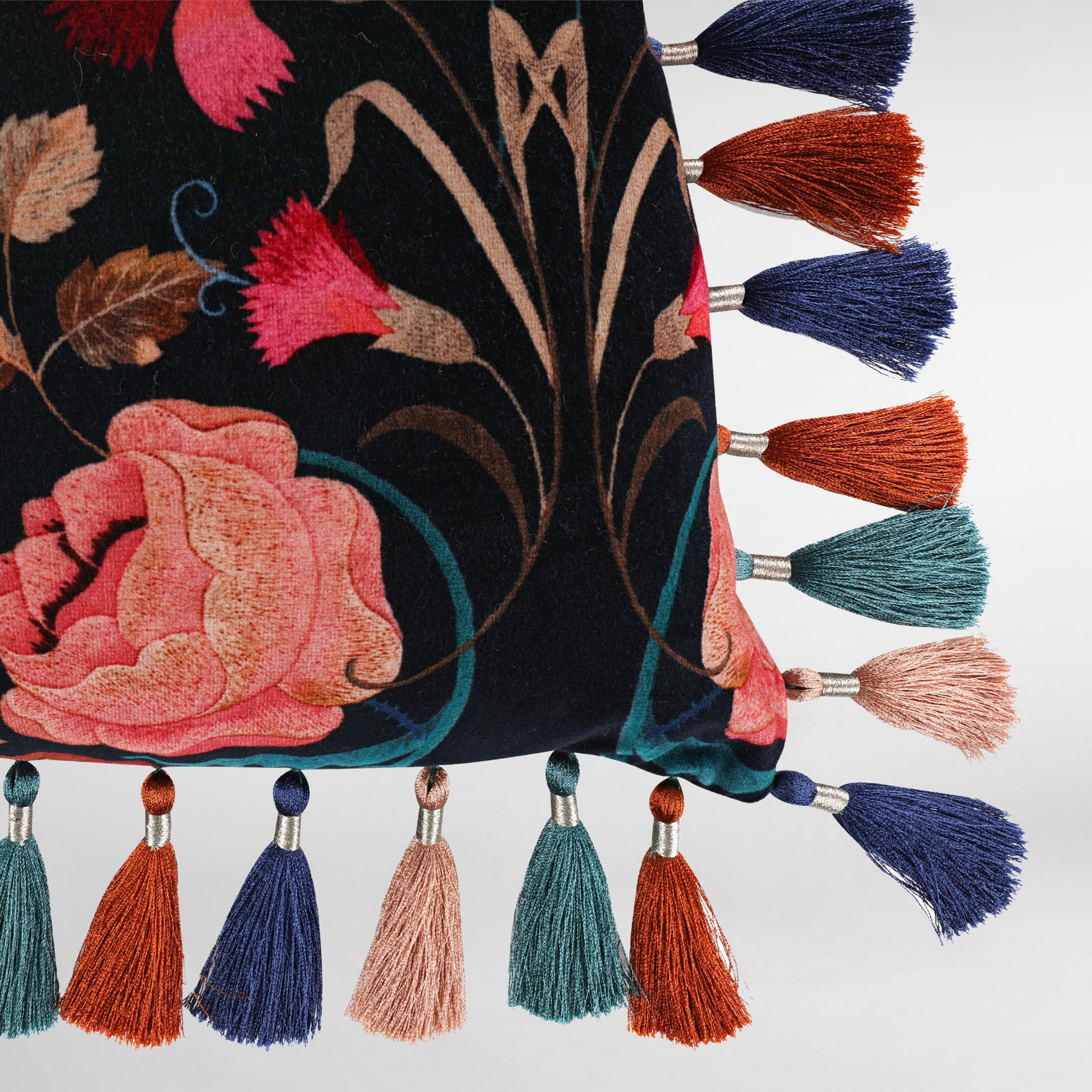 Bonita Velvet Cushion Rosa - Temperley London | Luxury Cushion | Designer Cushion