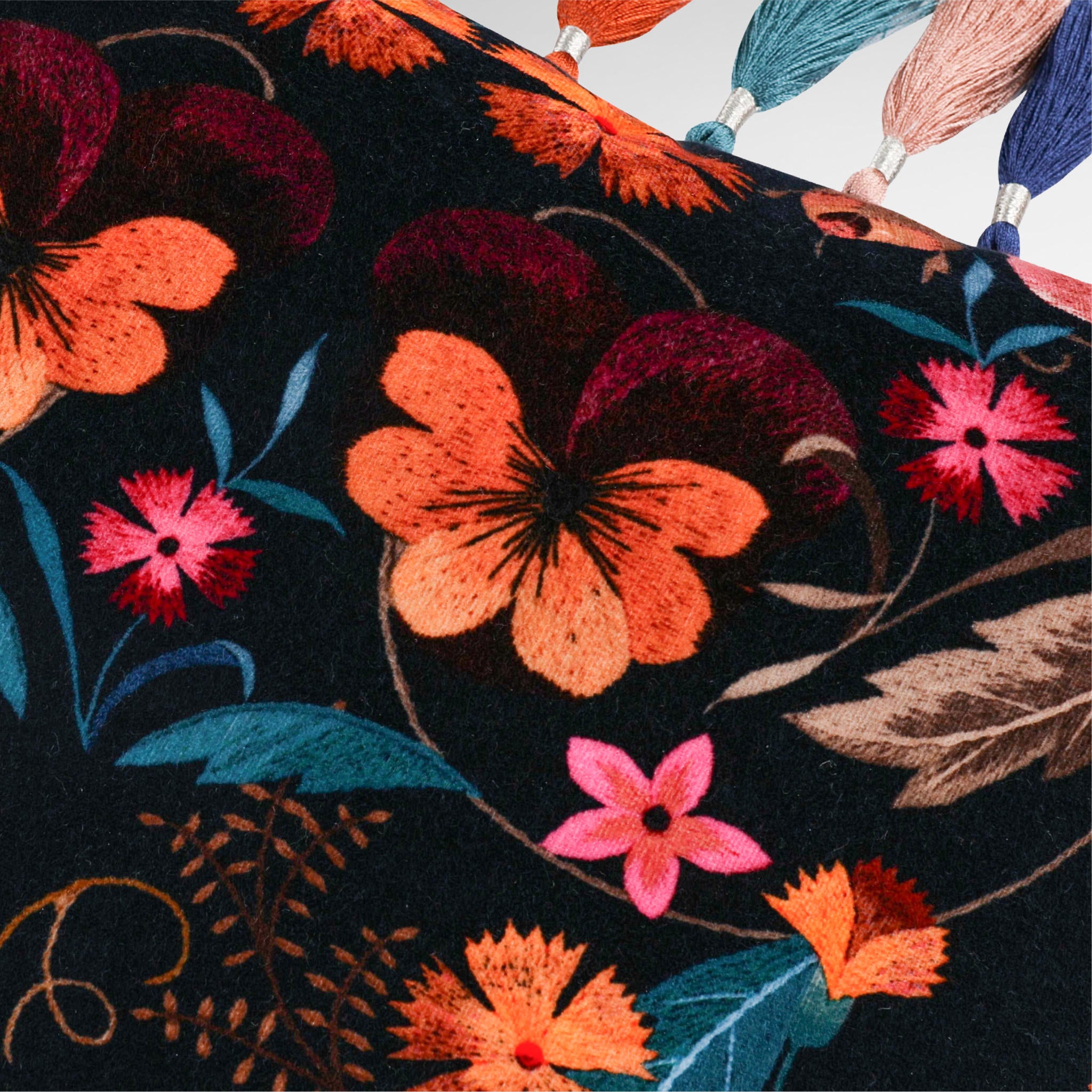 Bonita Velvet Cushion Rosa - Temperley London | Luxury Cushion | Designer Cushion