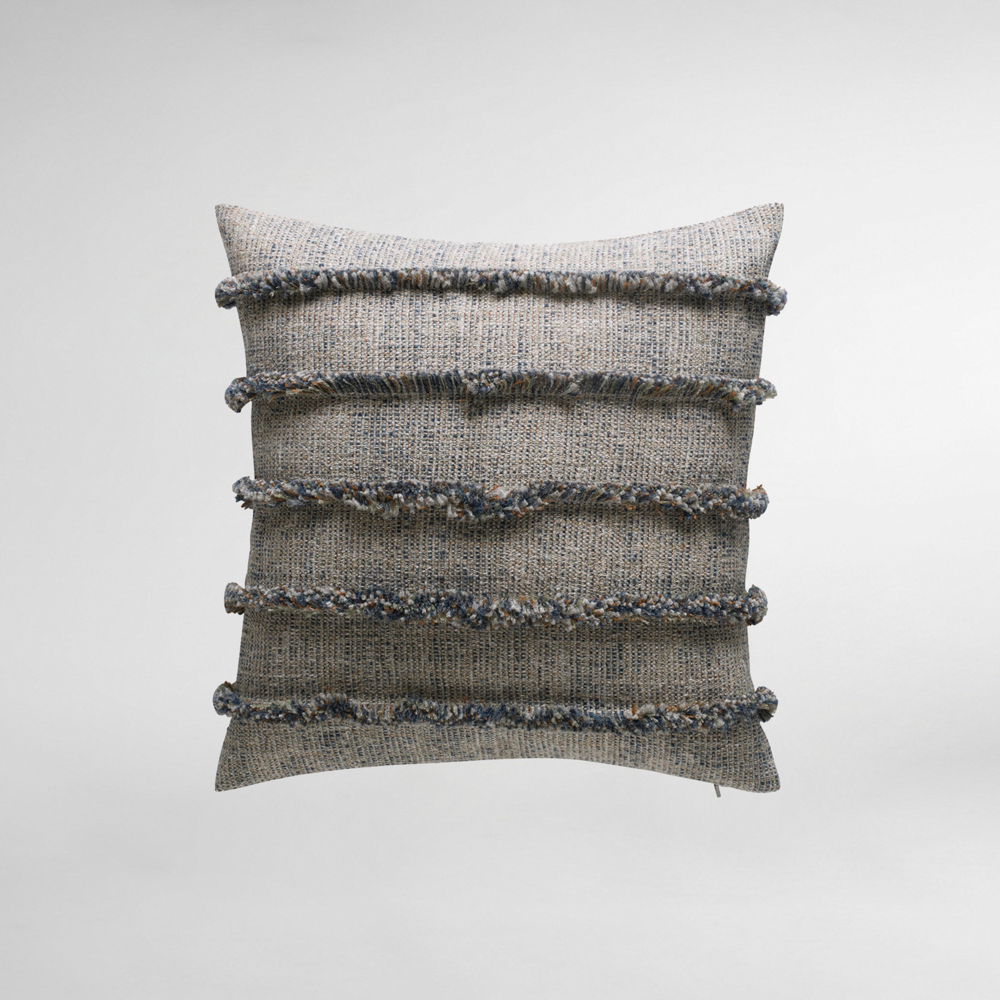 Rogue Luxury Designer Cushion with Fringe Detail - Creek