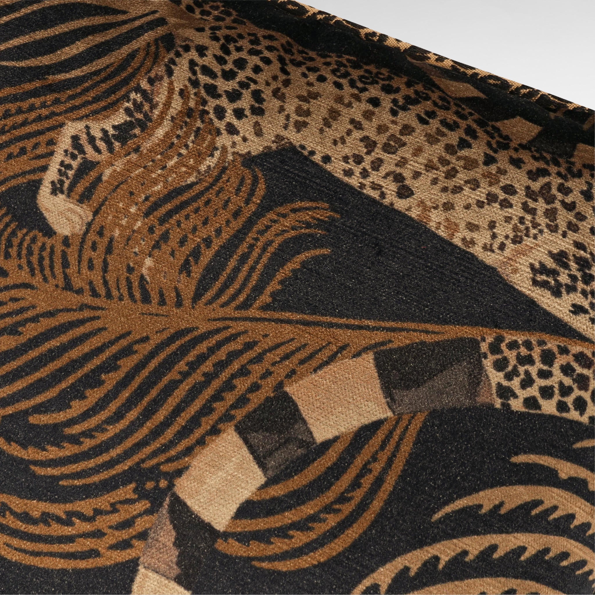 Delilah Velvet Ancient Gold Luxury Designer Cushion - Temperley London