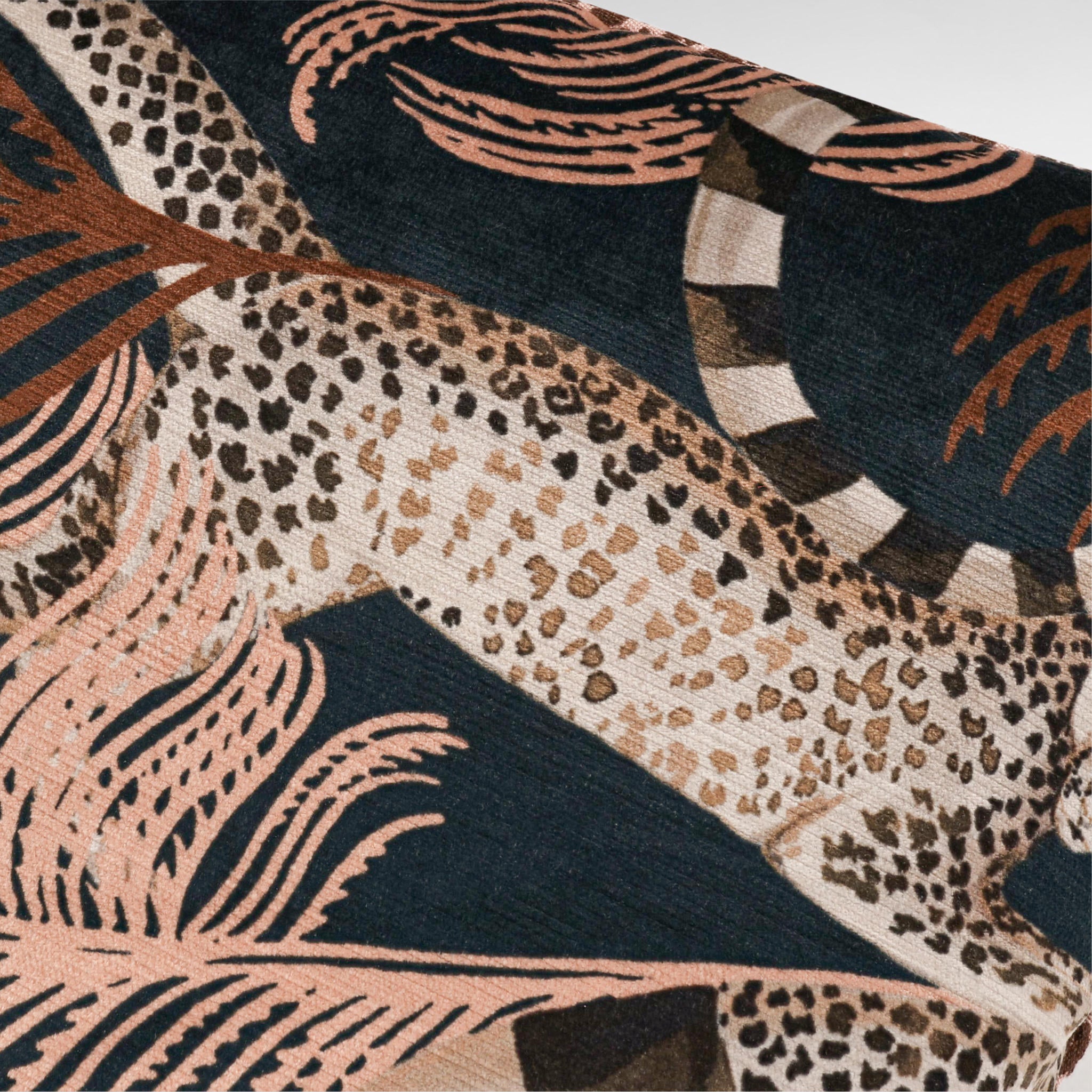 Delilah Velvet Luxury Designer Cushion Sienna - Temperley London