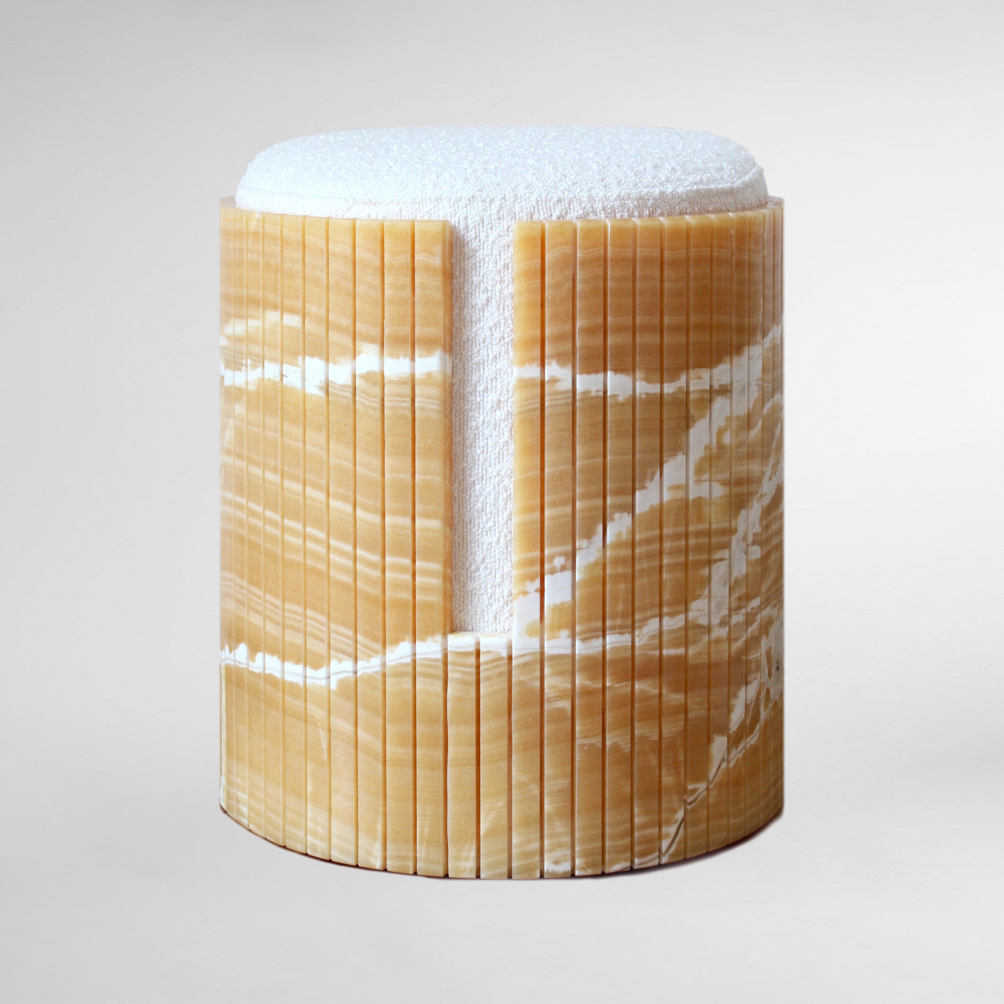 Dolce Orange Luxury Designer Onyx Stool