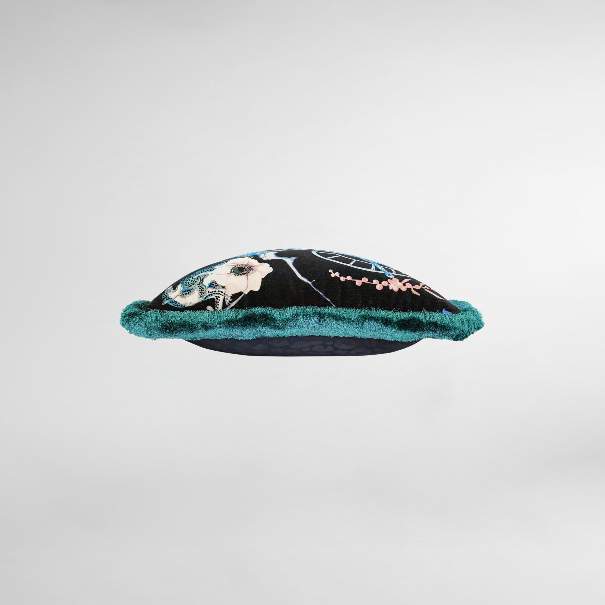 Euphoria Velvet Cobalt Luxury Designer Cushion - Temperley London