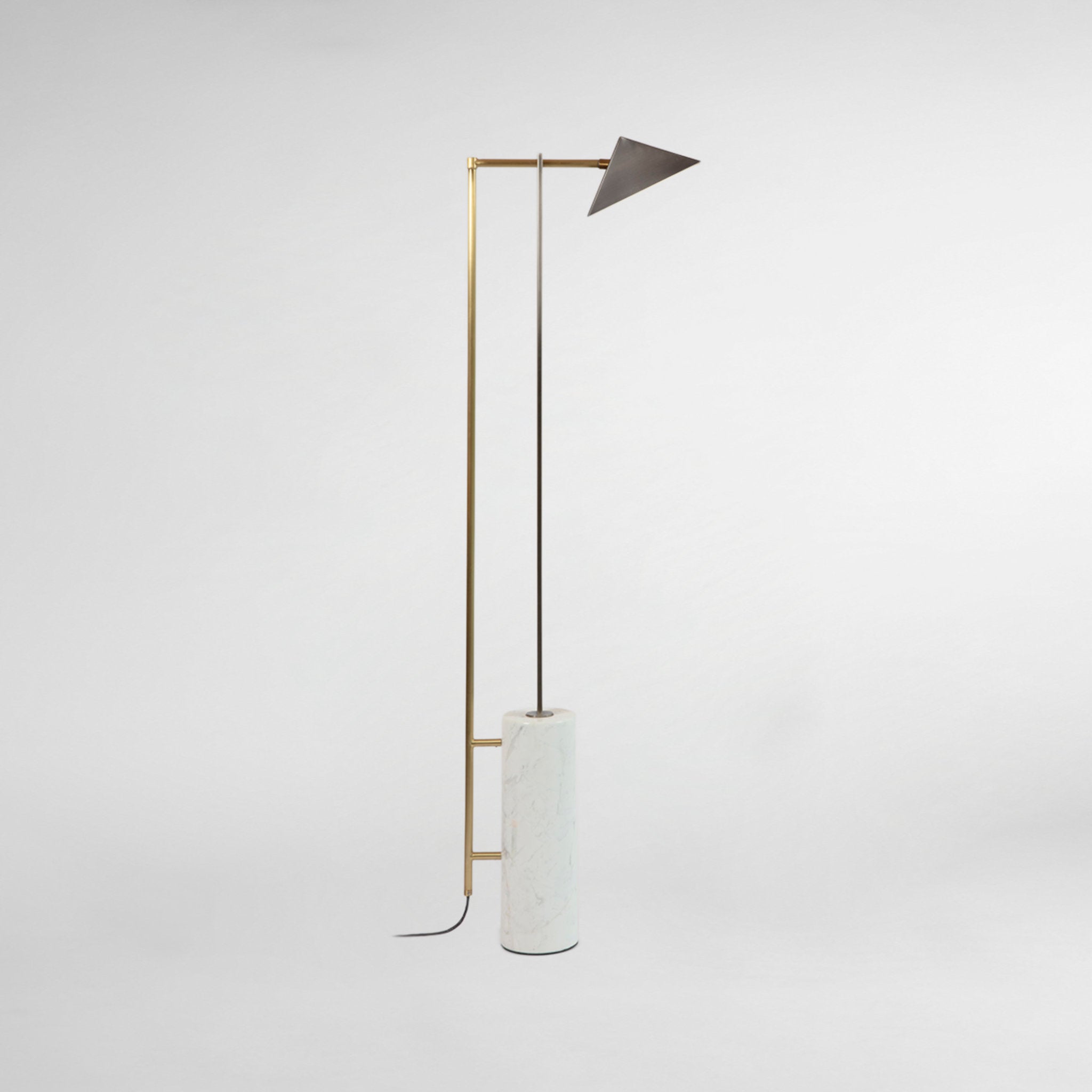 Marble and Wedge Floor Lamp