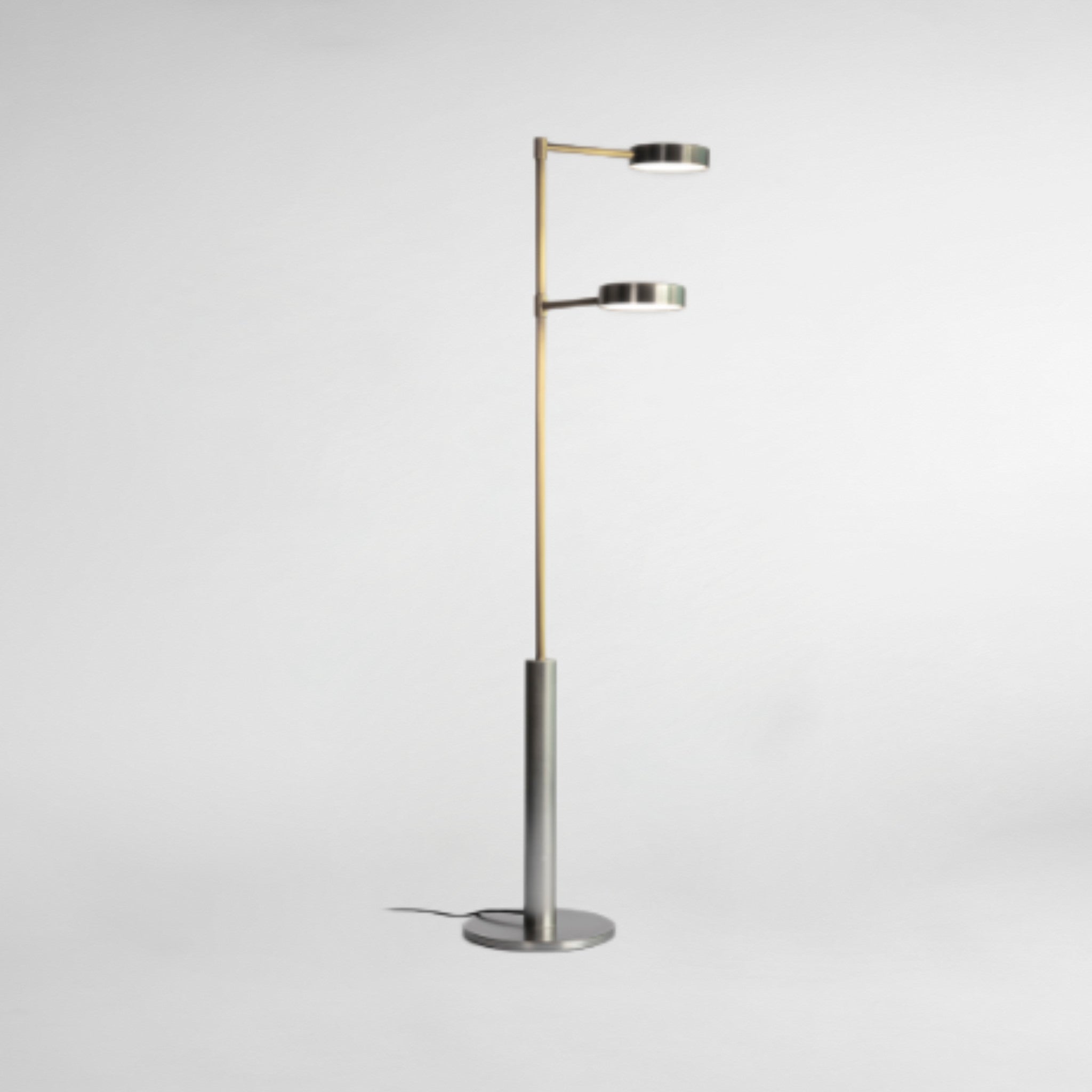 Two Cylinders Luxury Designer Floor Lamp