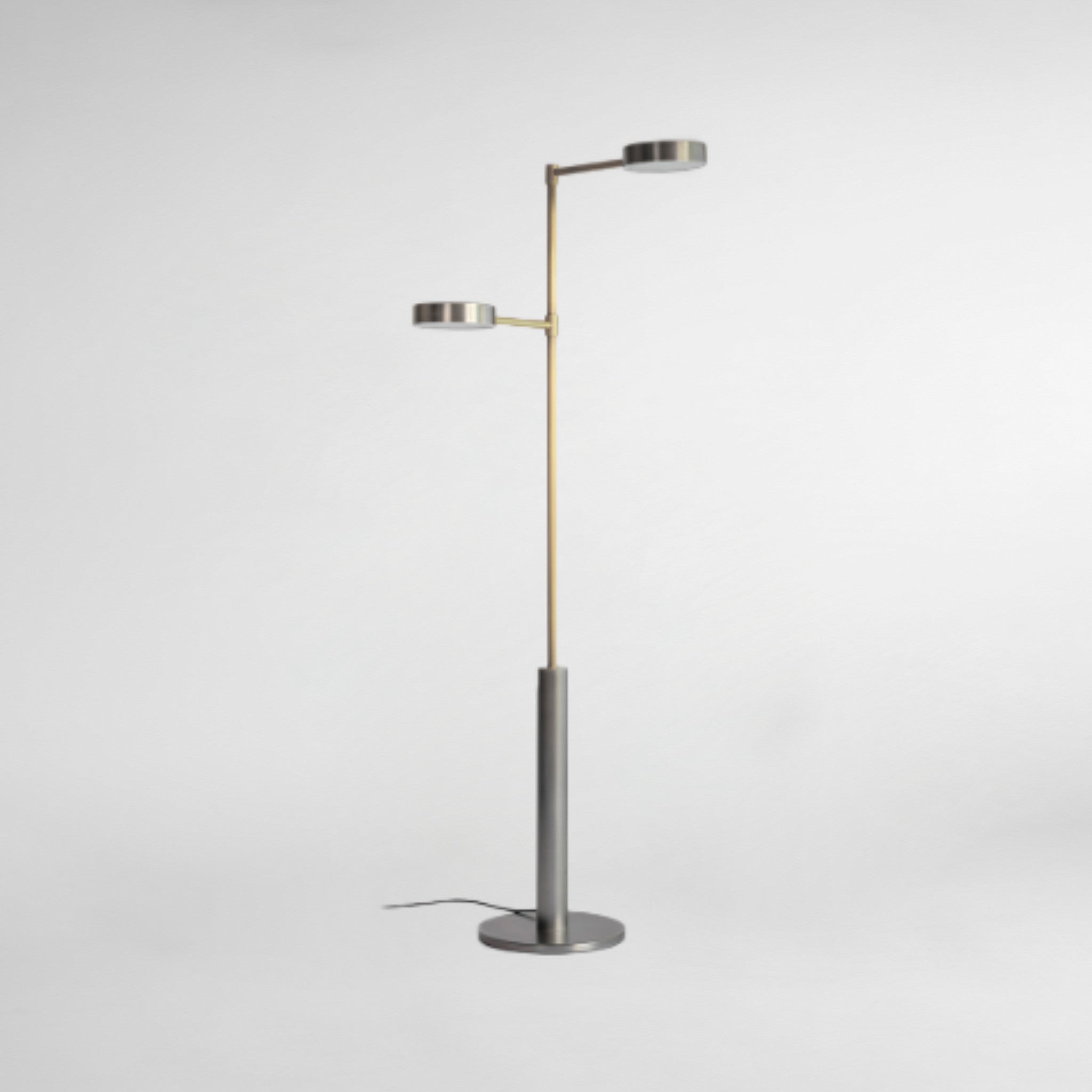 Two Cylinders Luxury Designer Floor Lamp