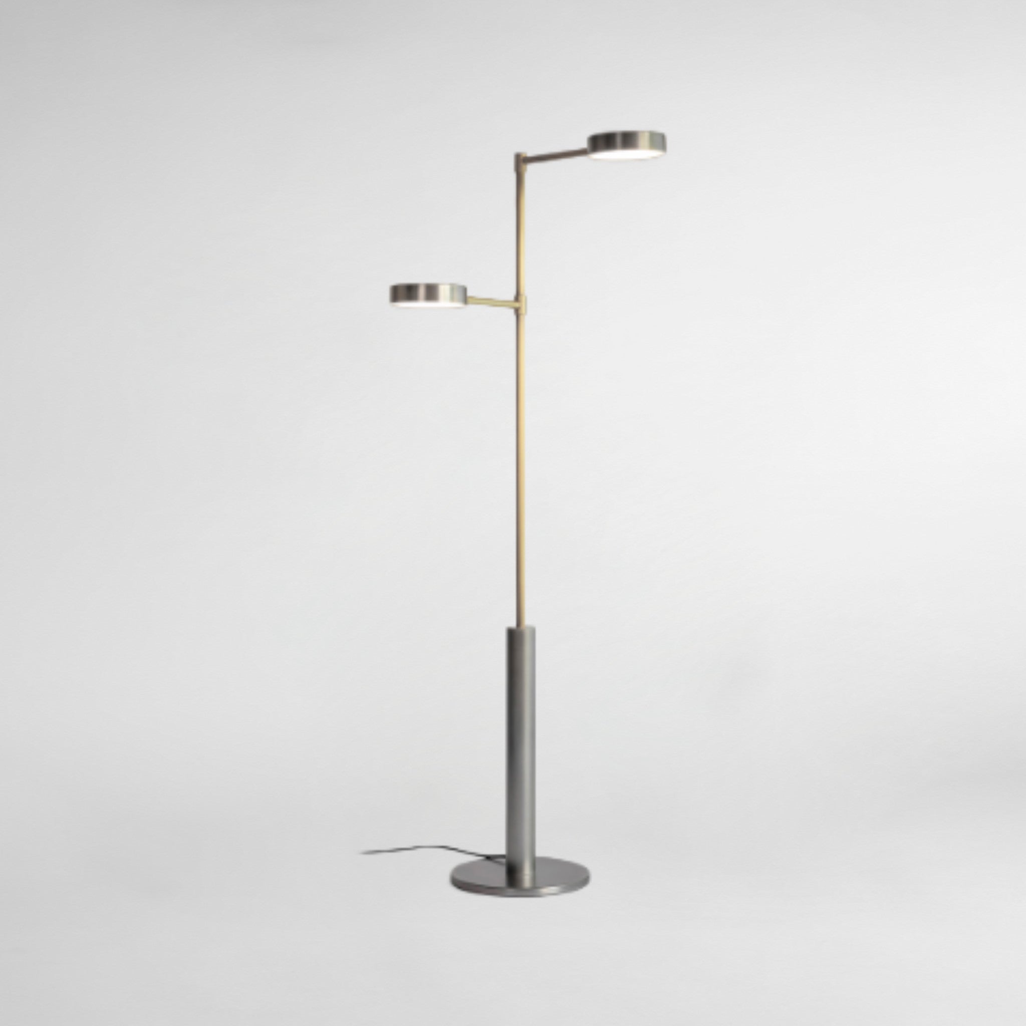 Two Cylinders Luxury Designer Floor Lamp