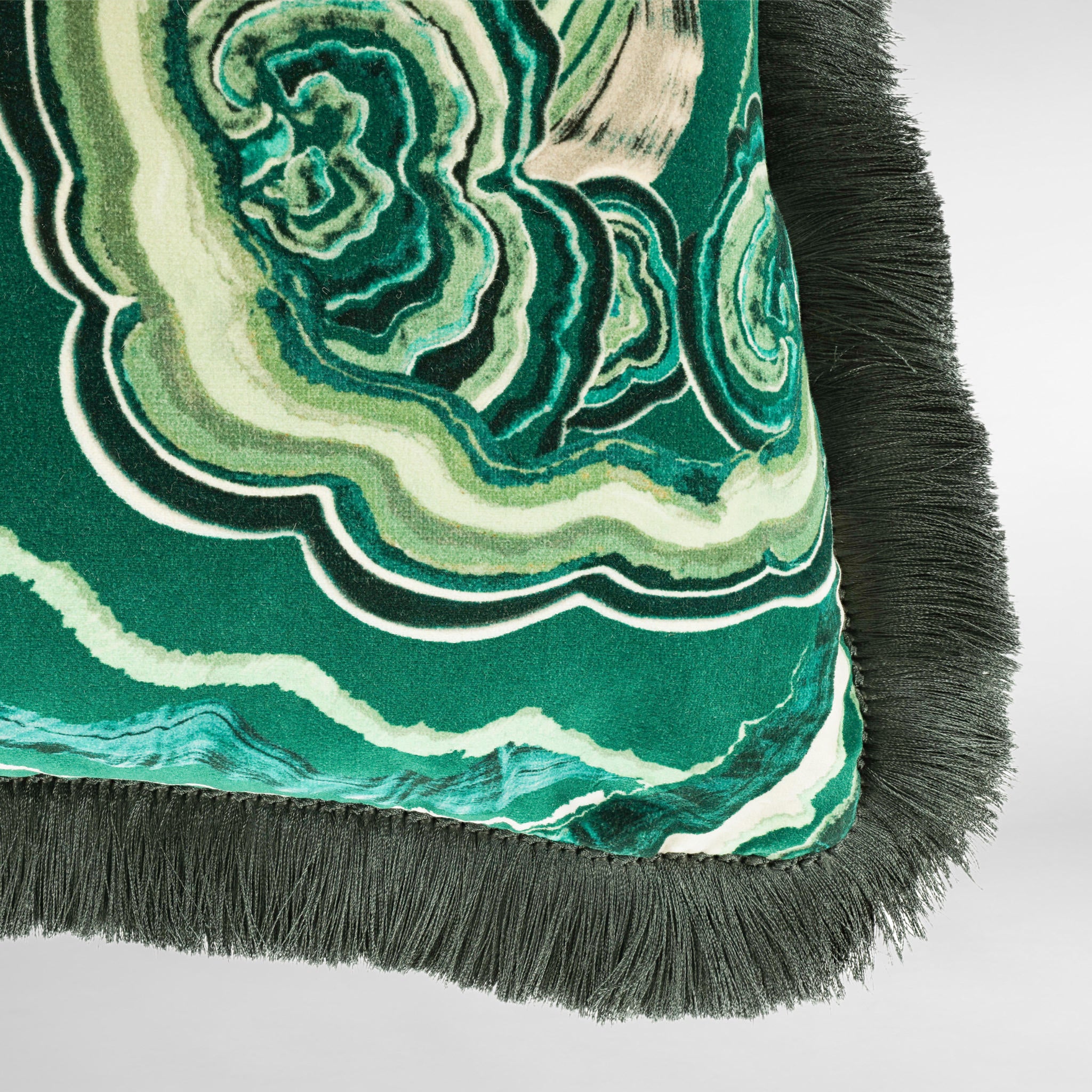 Fantasia Malachite Luxury Designer Cushion - Temperley London