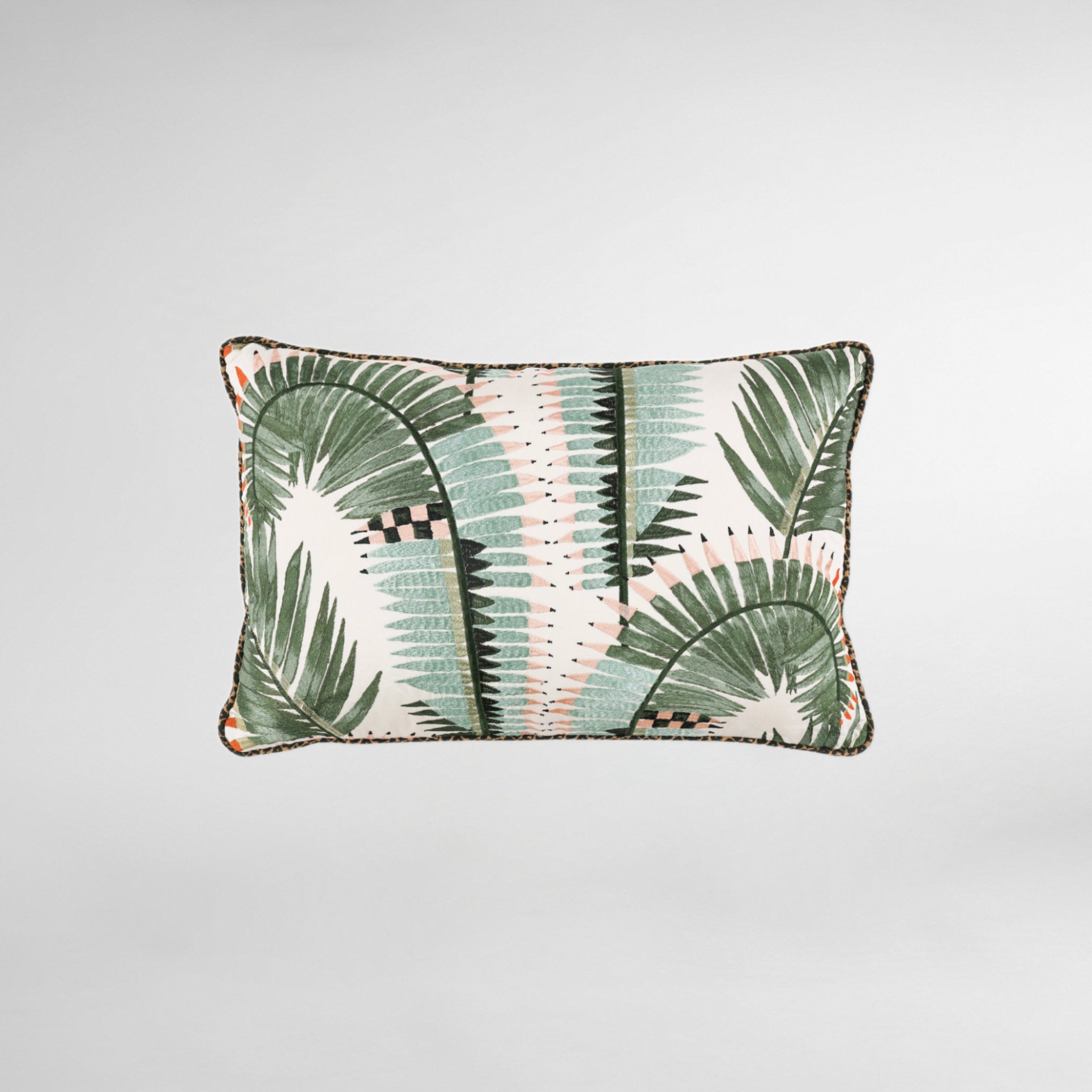 Farrah Agave Luxury Designer Cushion - Temperley London