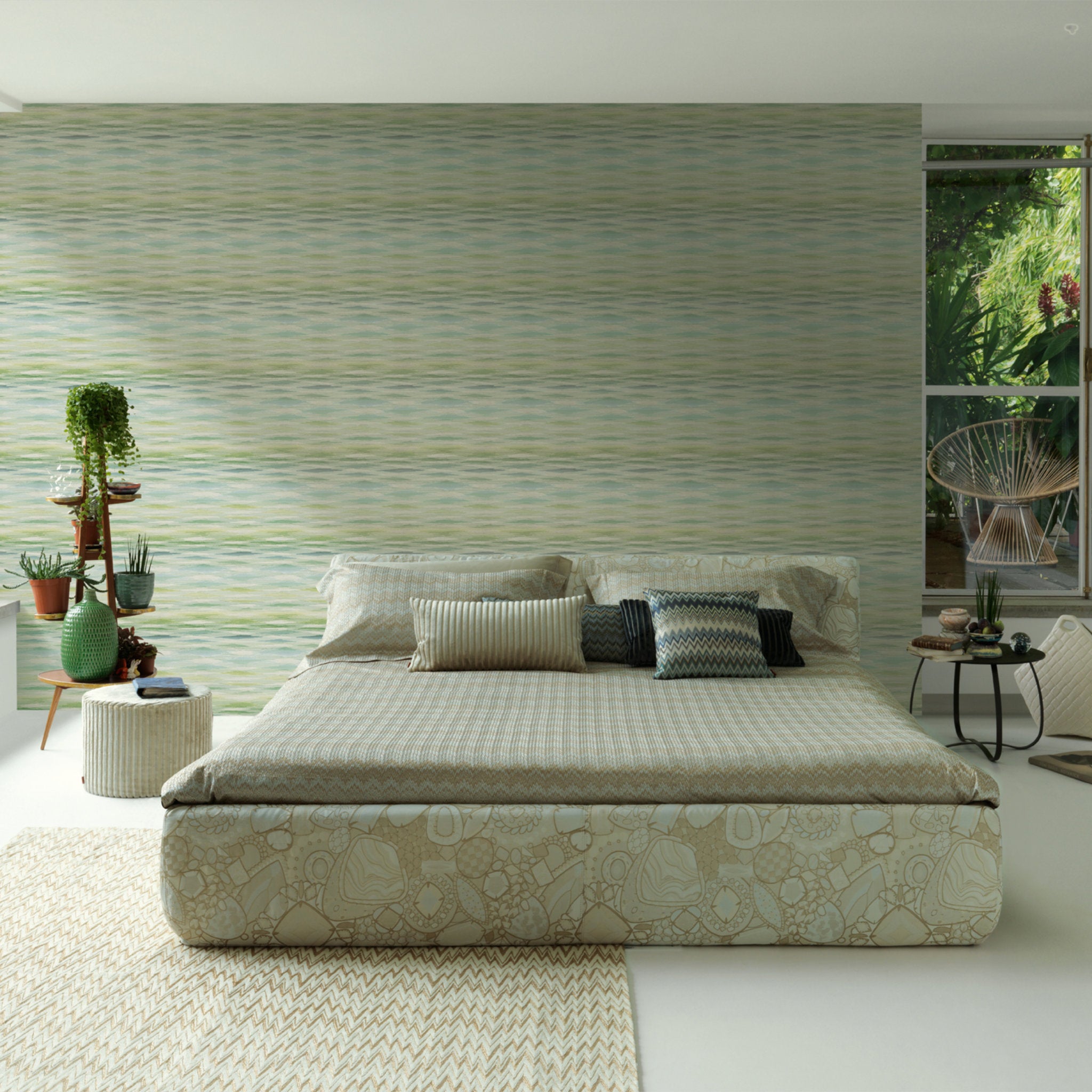 Fireworks Luxury Designer Wallpaper by Missoni