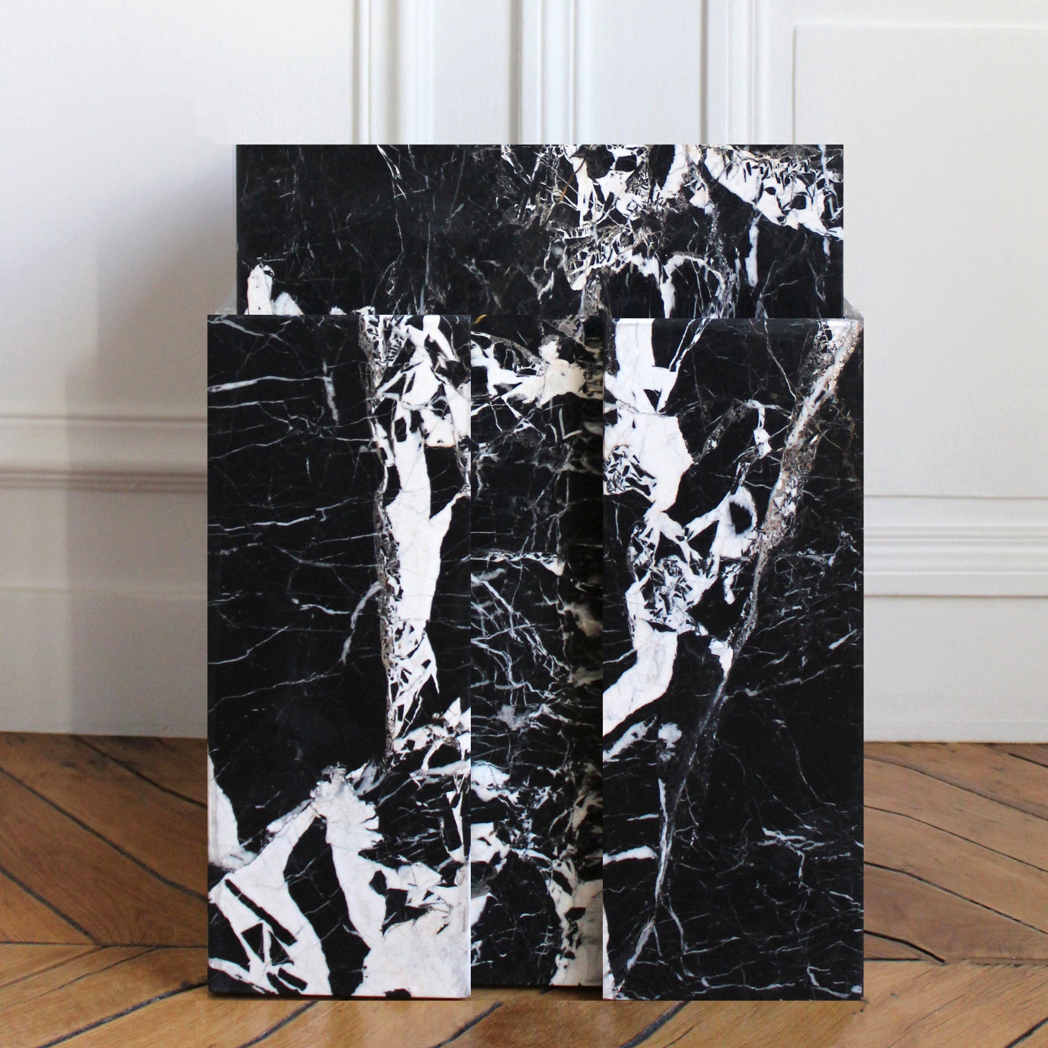 Gabi Black Antique Luxury Designer Marble Table
