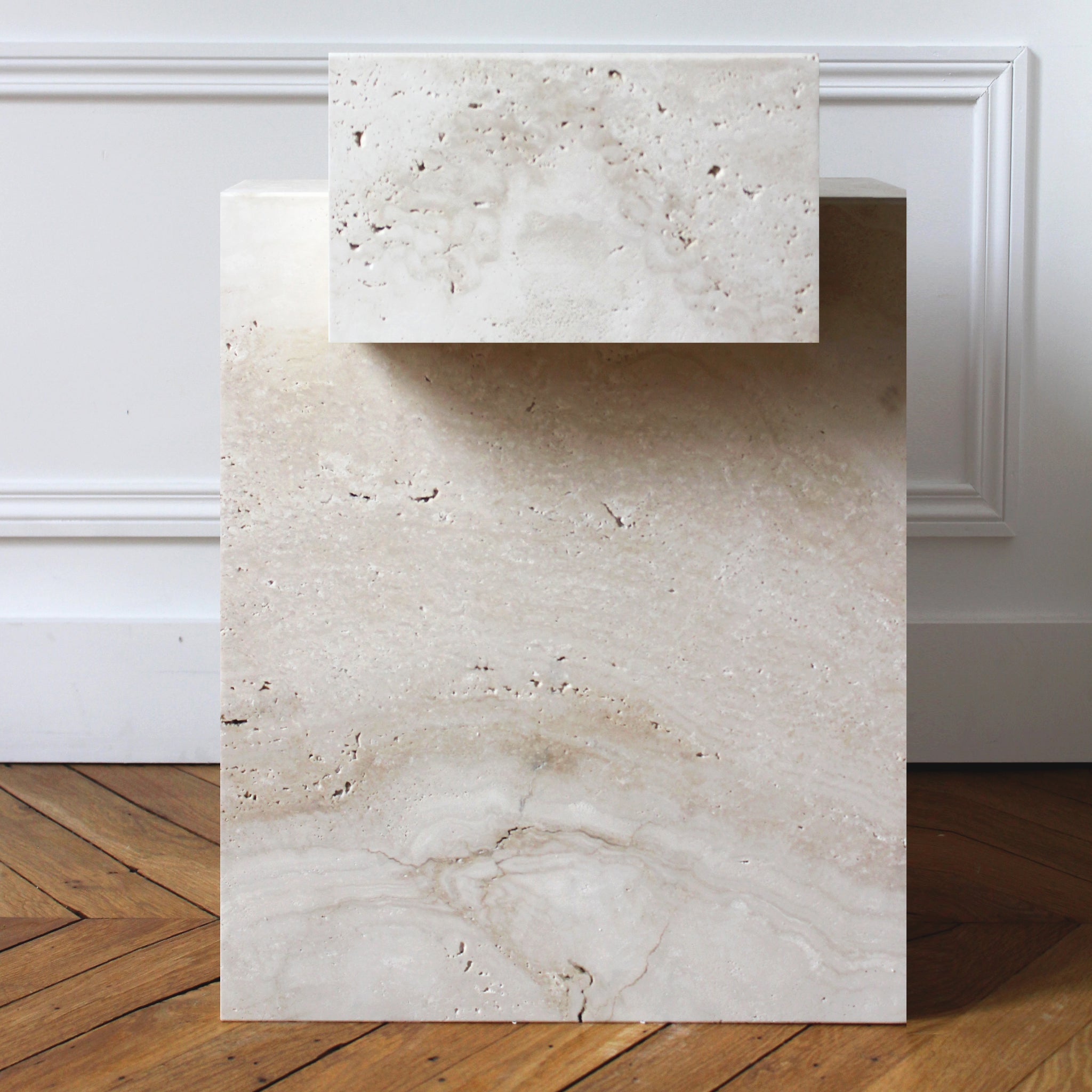 Gaia Travertino Luxury Designer Table
