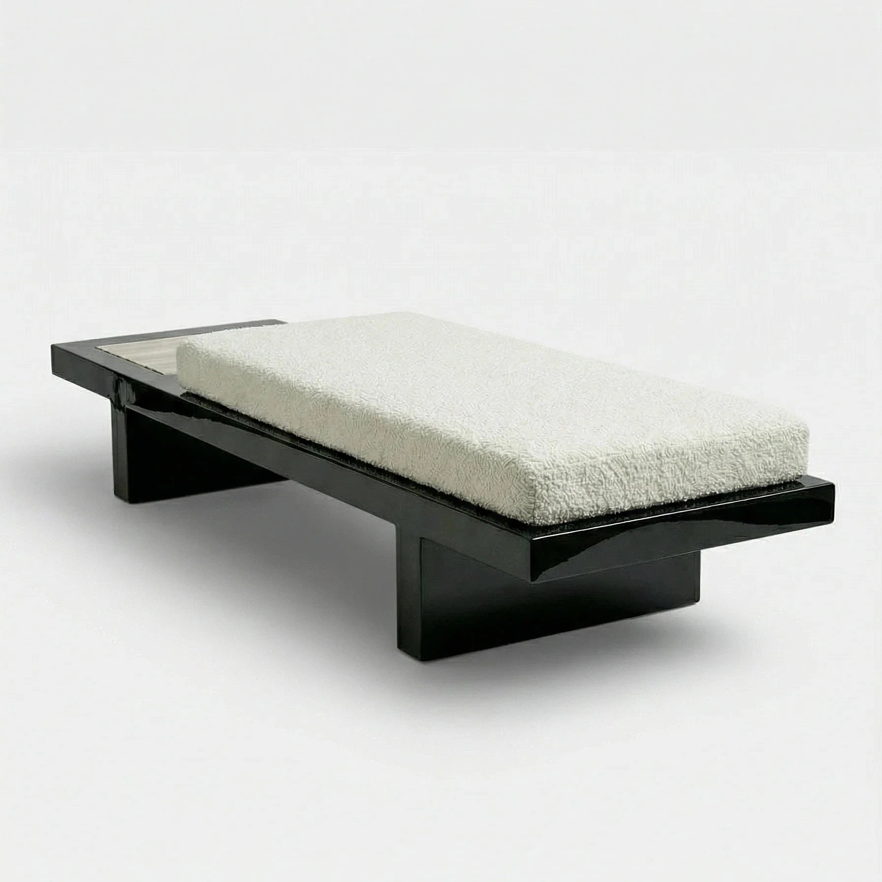 Sybille Black And Ivory Onyx Bench