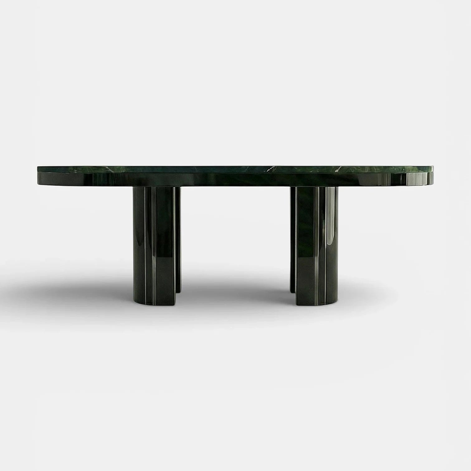Gio Black And Avocado Marble Dining Table