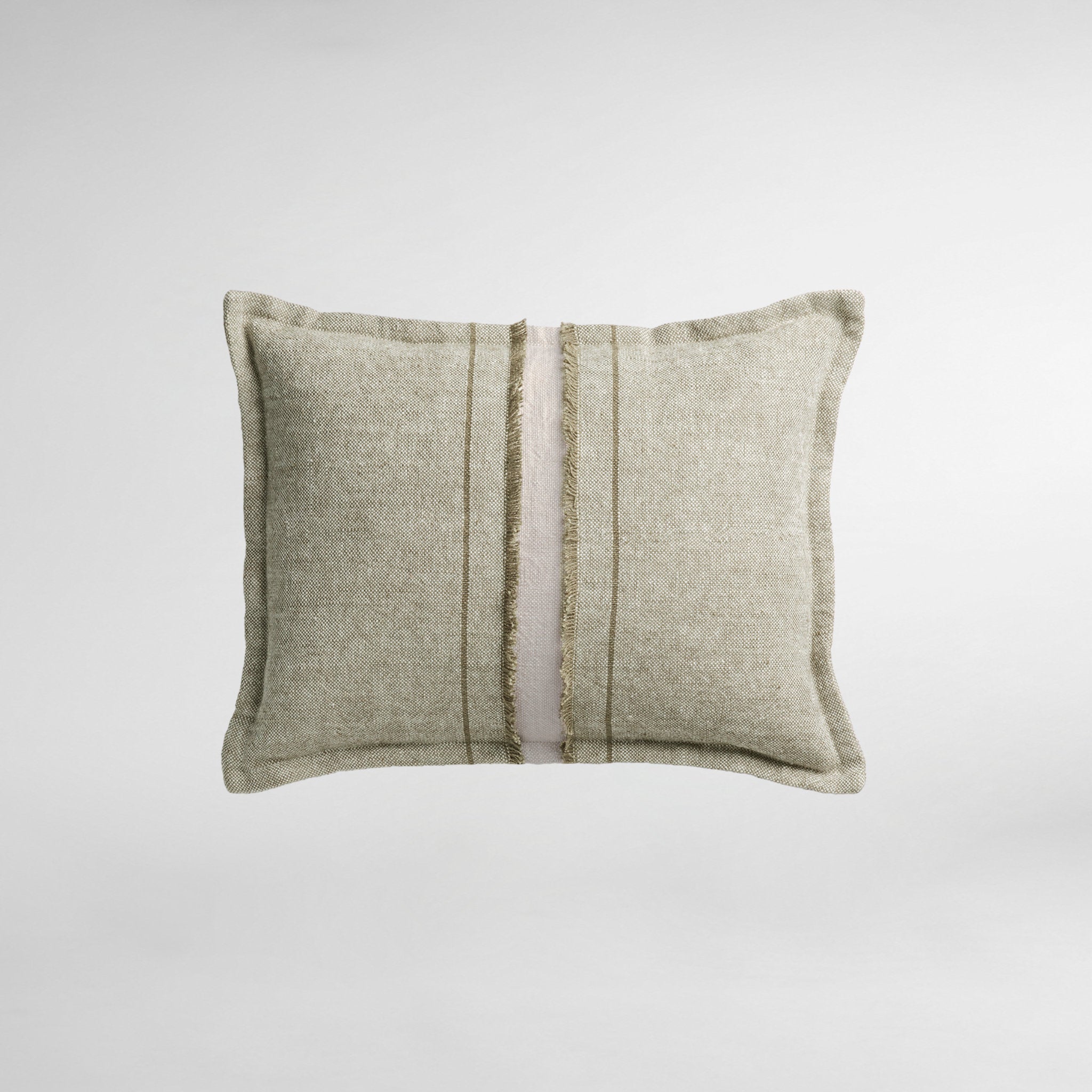 Haiku Luxury Designer Cushion with Fringe Detail - Pond