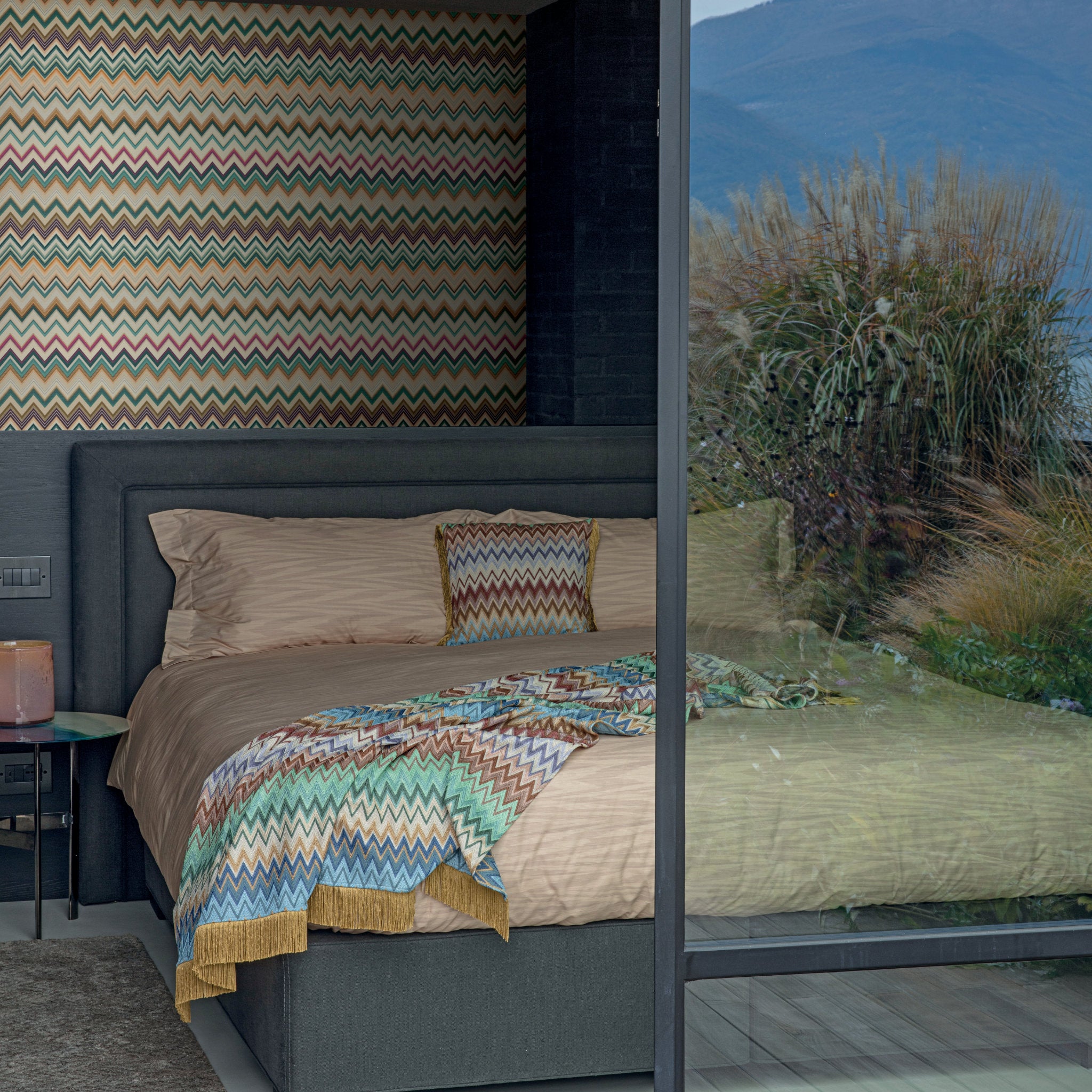 Happy Zigzag Luxury Designer Wallpaper by Missoni