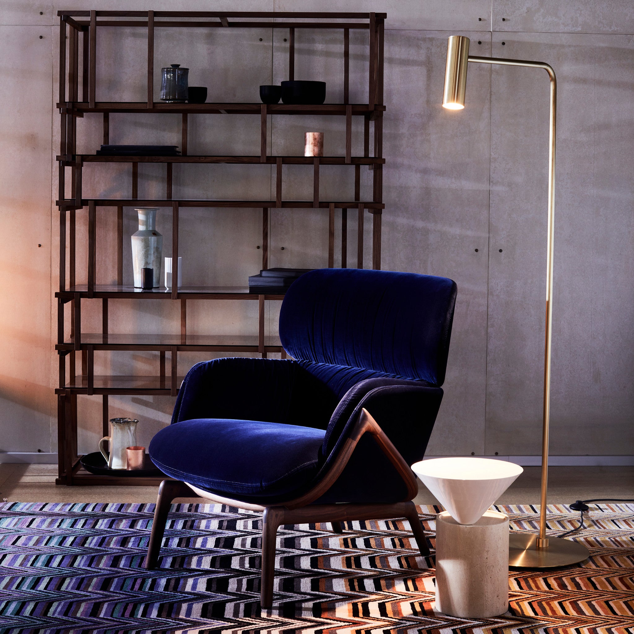 Heron Luxury Designer Floor Lamp