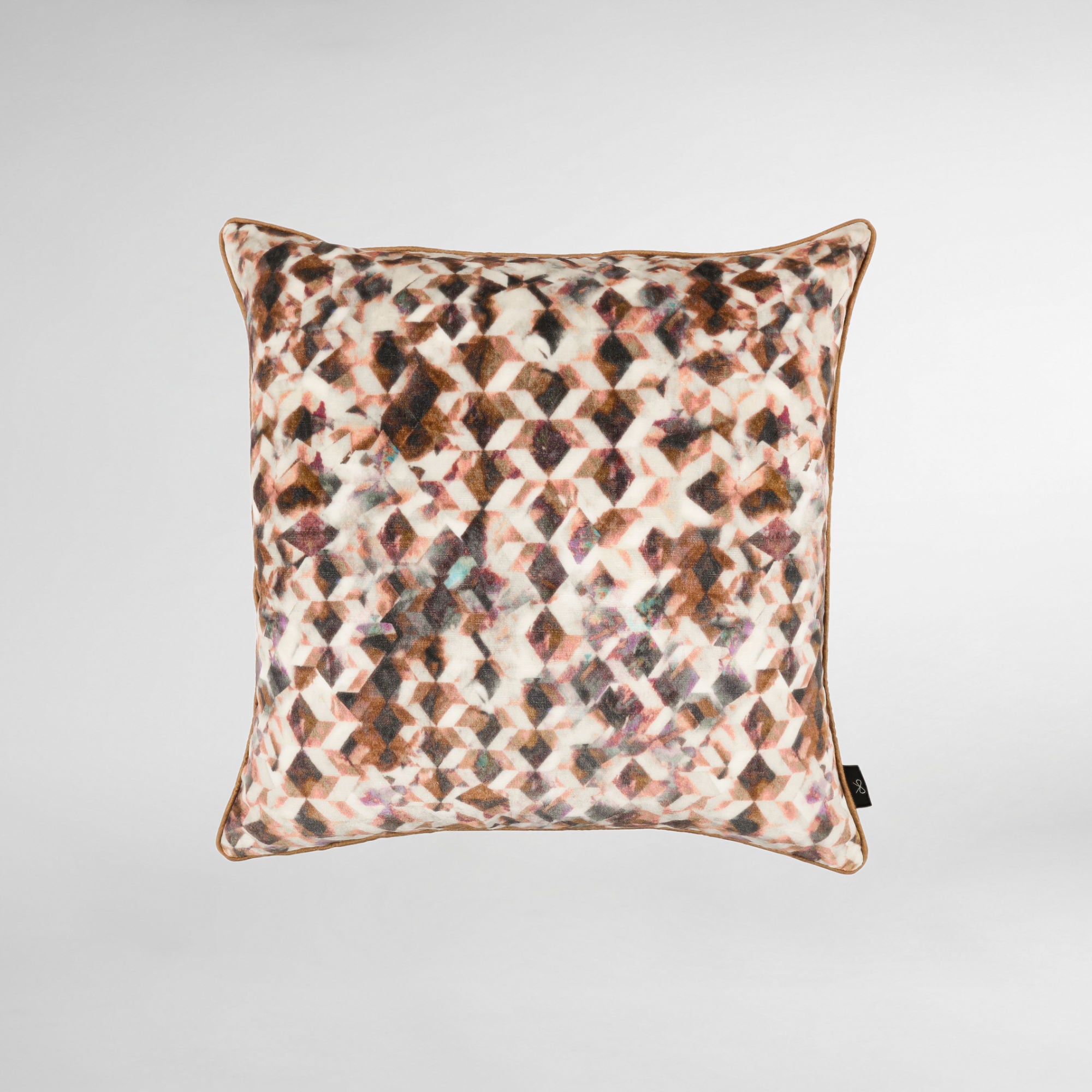 Kaleido 55cm Cushion Rosewood - Peter Staunton Design Studio