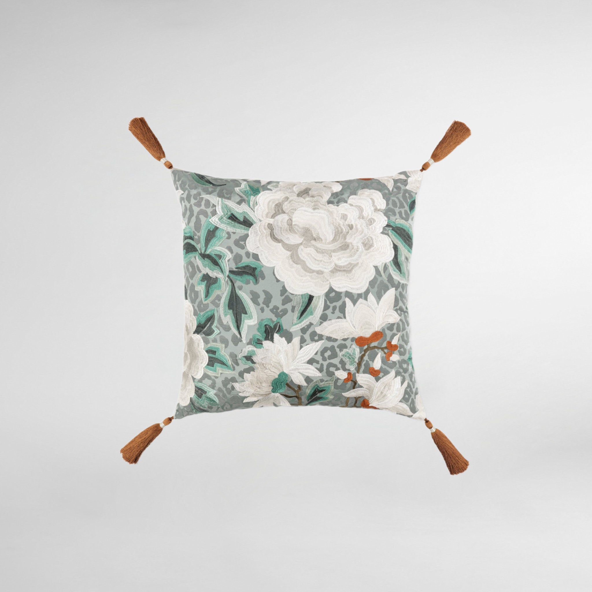 Lavinia Blue Haze Luxury Designer Cushion - Temperley London