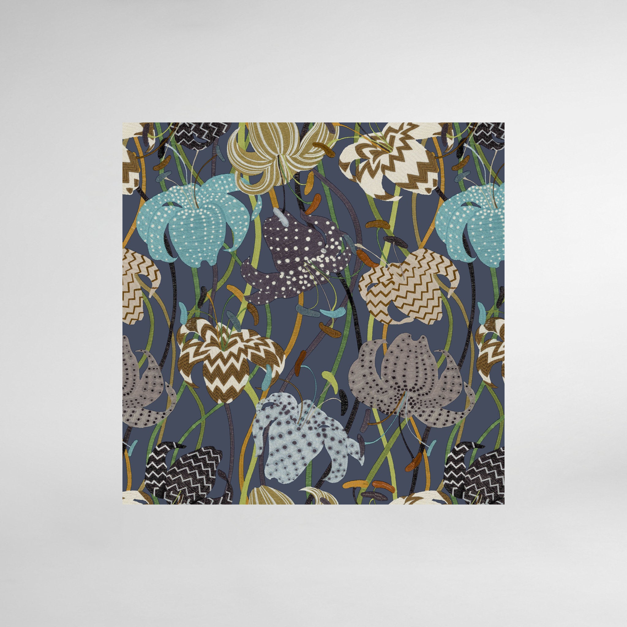 Lilium Luxury Designer Wallpaper by Missoni