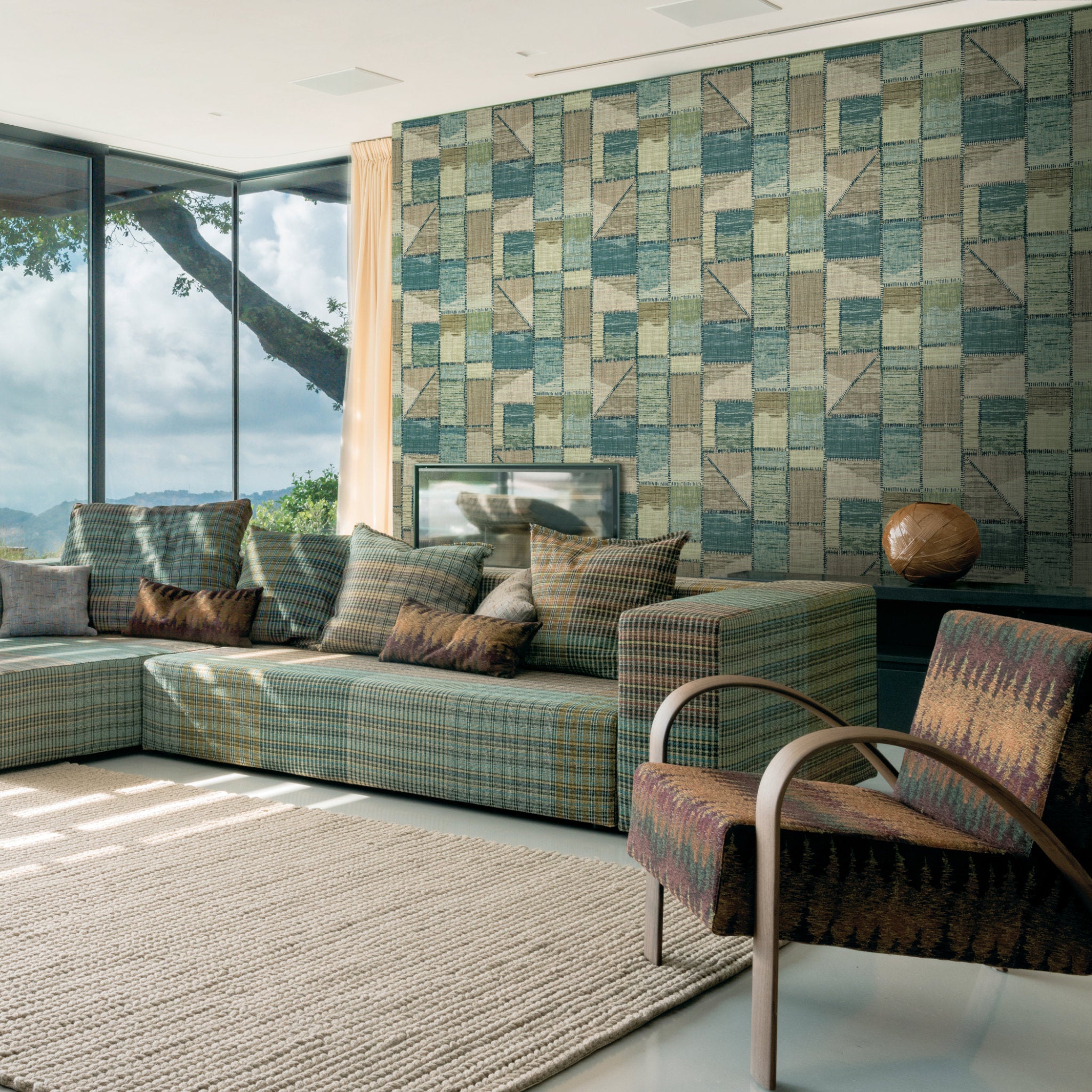 Patchwork Luxury Designer Wallpaper by Missoni