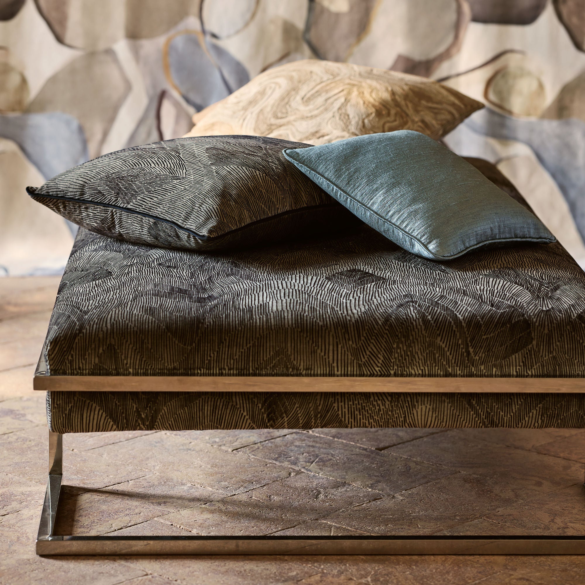 Ondeto 55cm Cushion Anthracite - Peter Staunton Design Studio