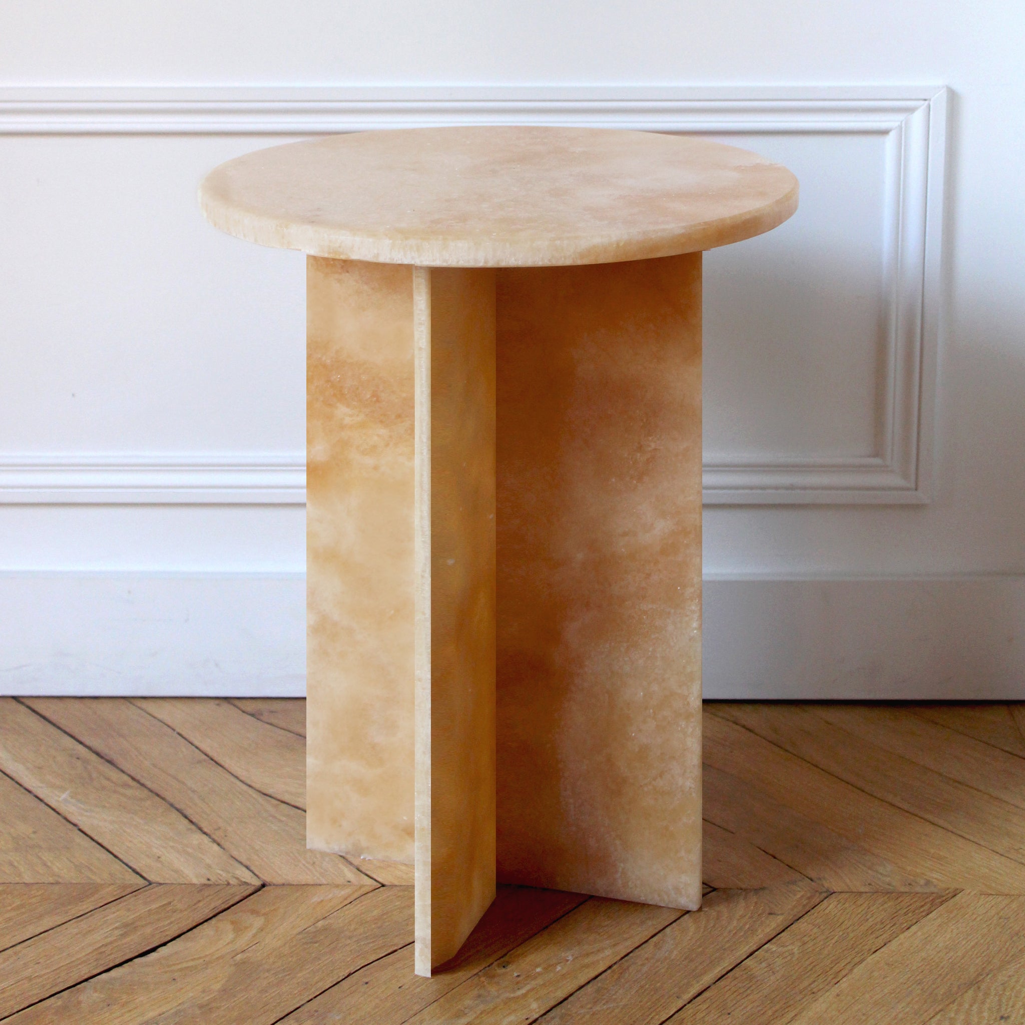 Rosie Honey Luxury Designer Onyx Table