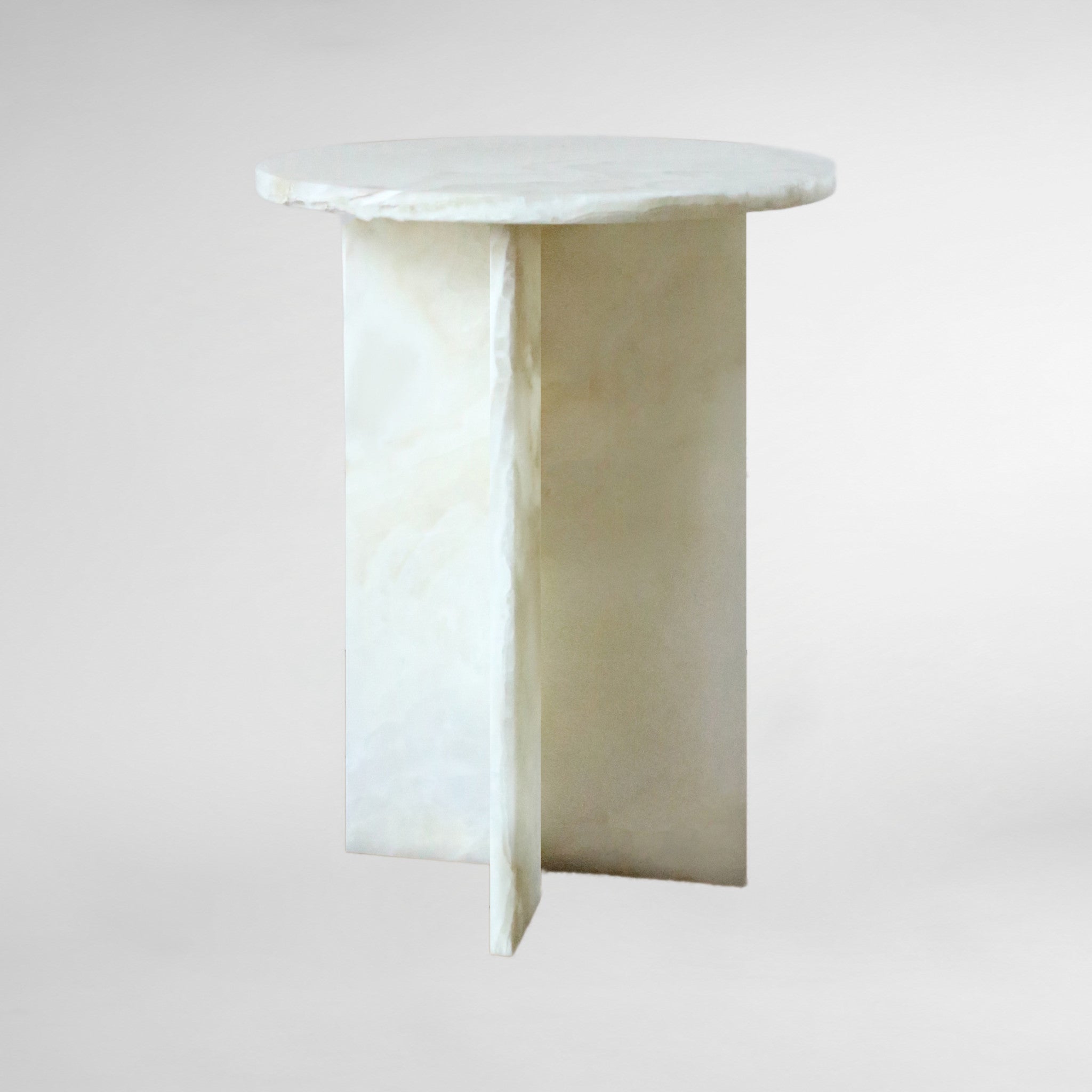 Rosie White Luxury Designer Onyx Table