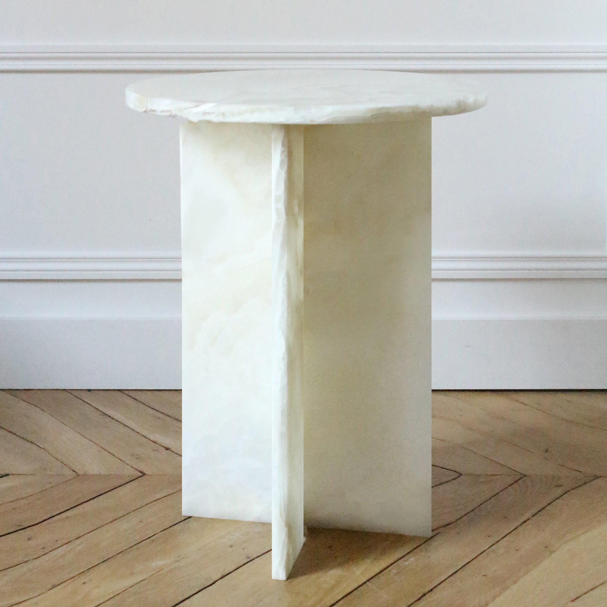 Rosie White Luxury Designer Onyx Table