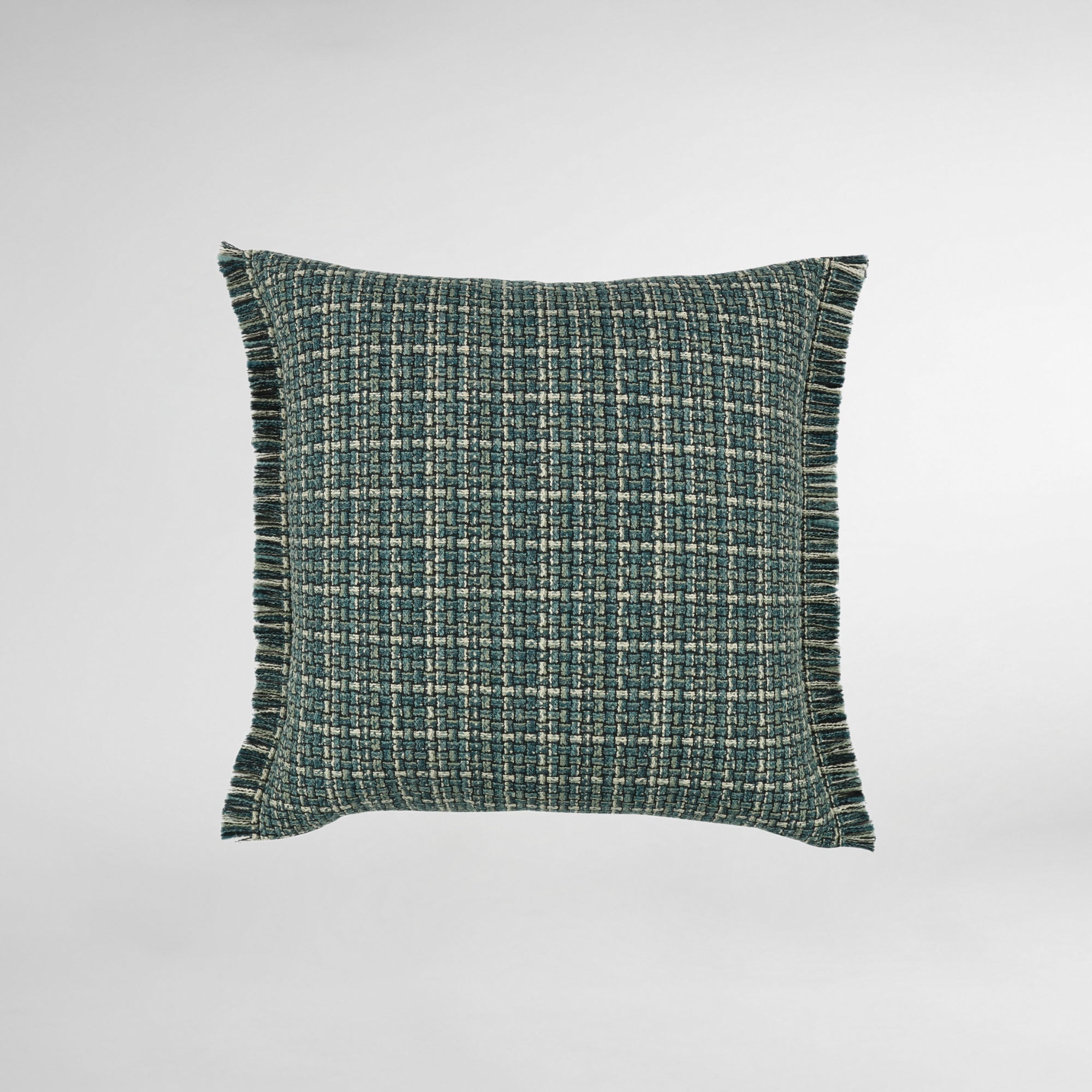 Ruban 55cm Cushion Teal - Peter Staunton Design Studio