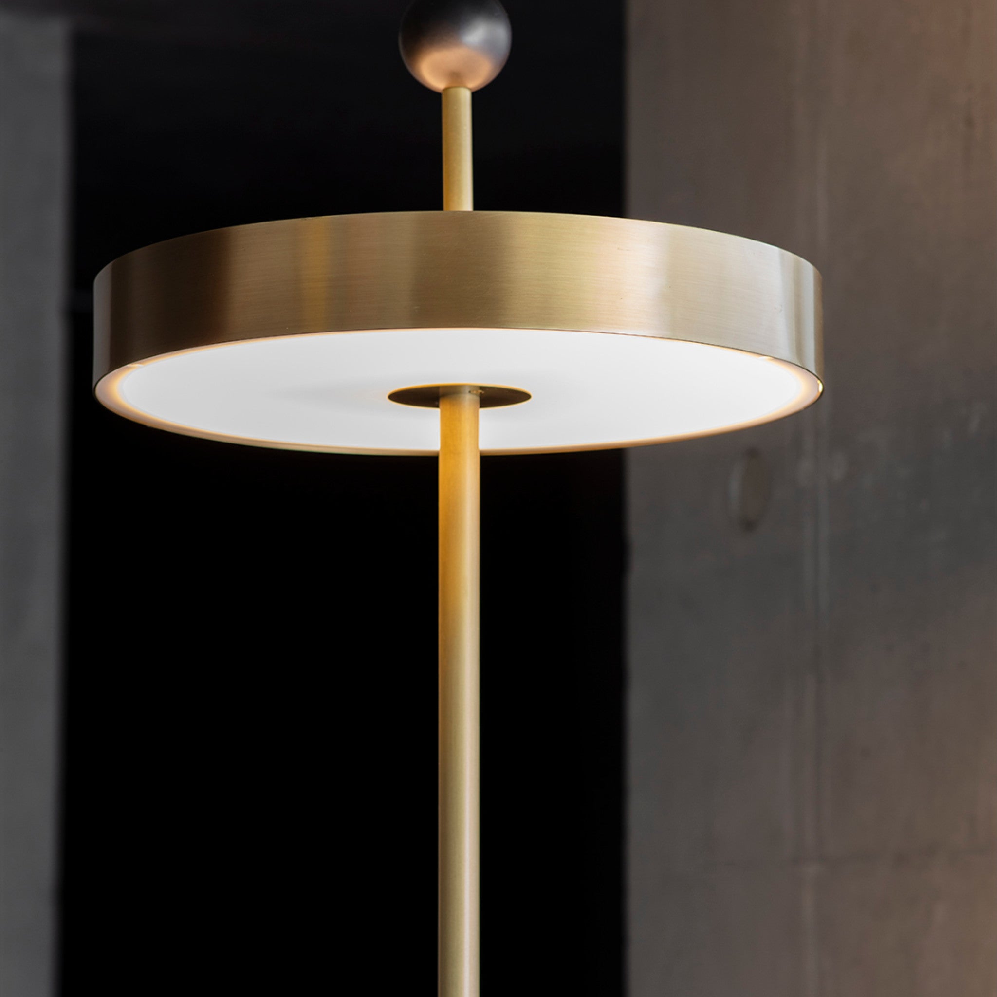 Disc and Ball Floor Lamp