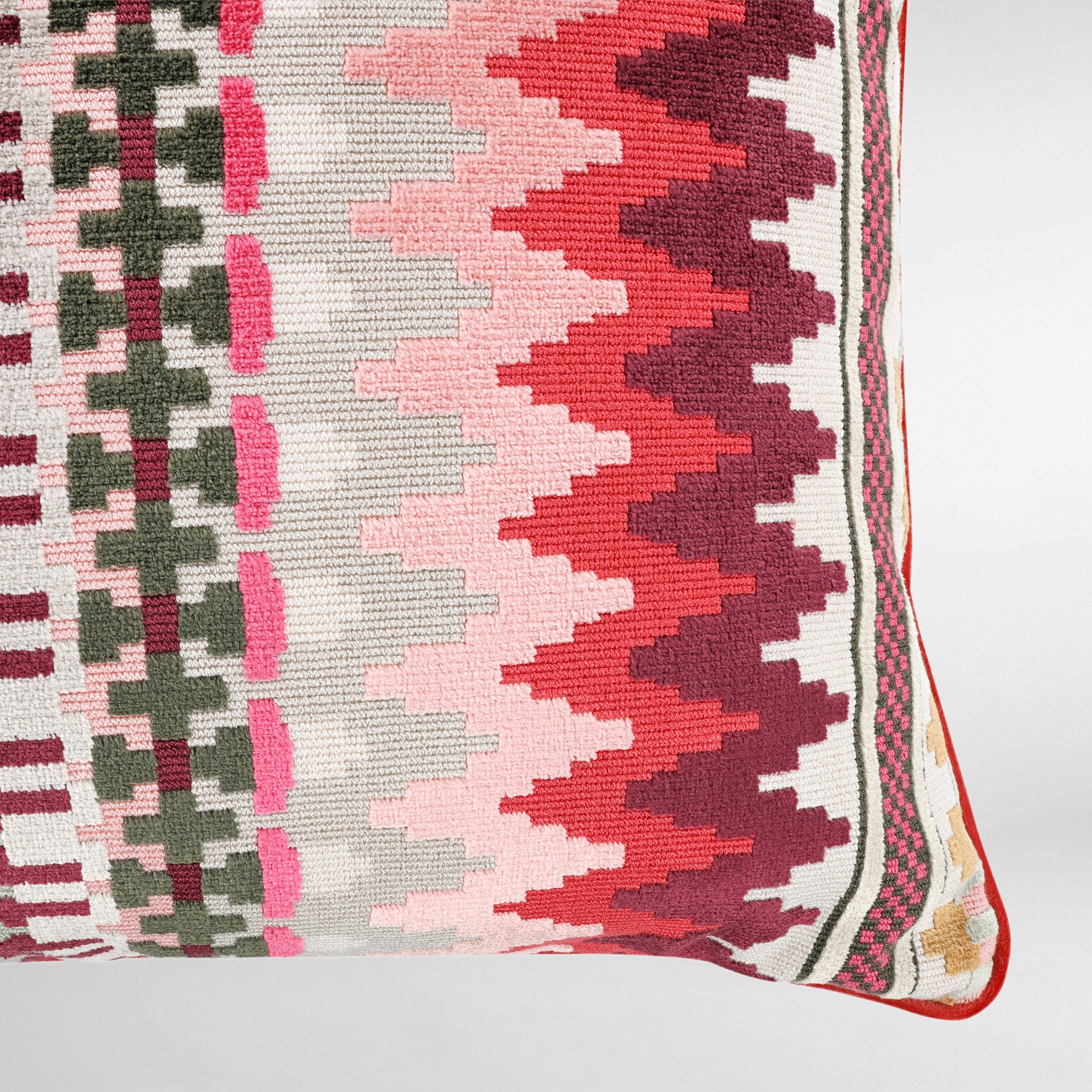 Talulah Hot Pink Luxury Designer Cushion - Temperley London