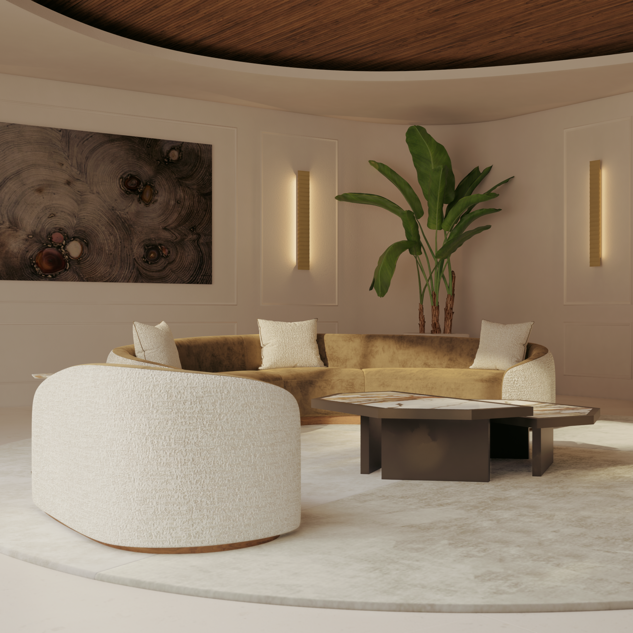 Hug Curved Heart Sofa 280cm - Peter Staunton Design Studio