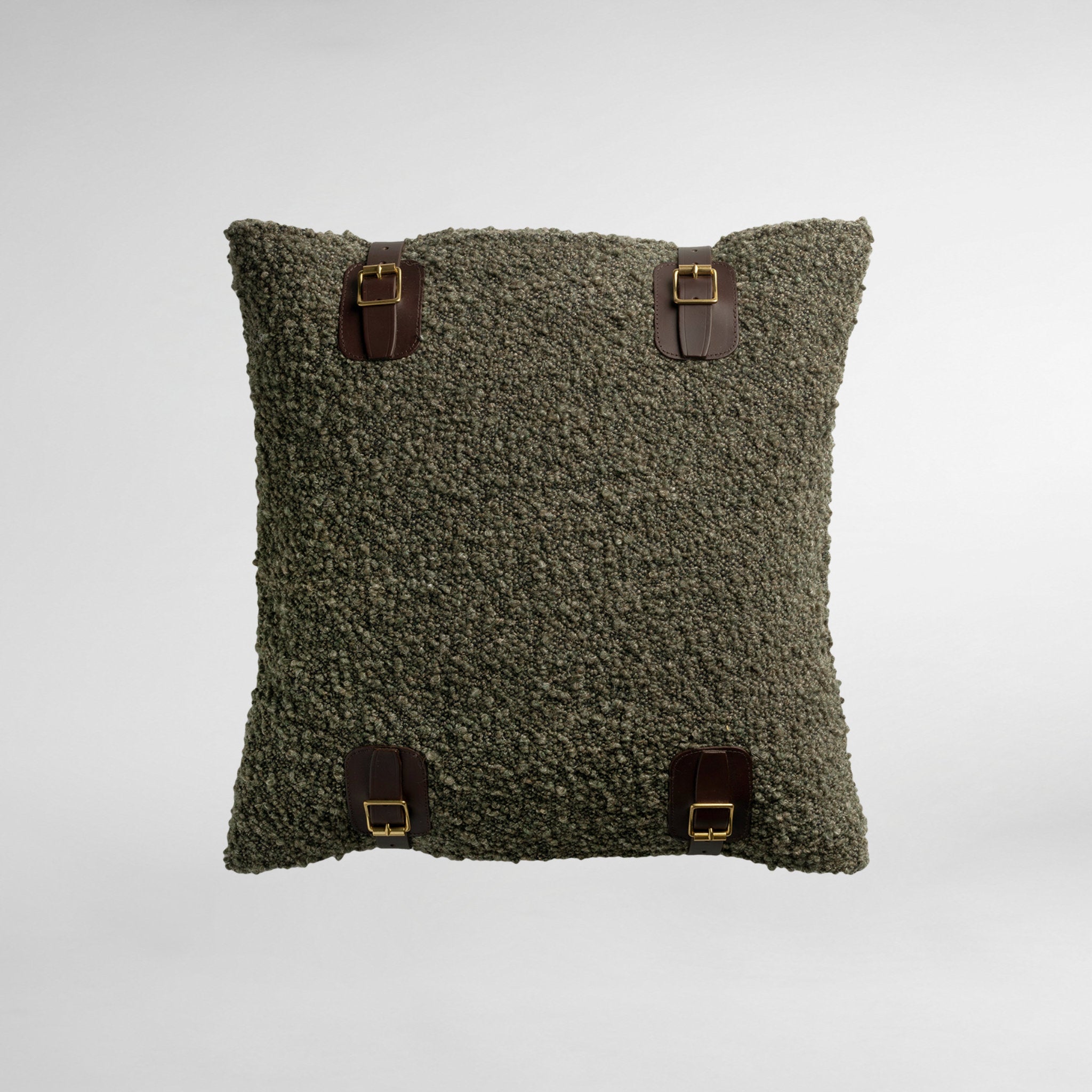 Attenborough Buckle Cushion - Swamp