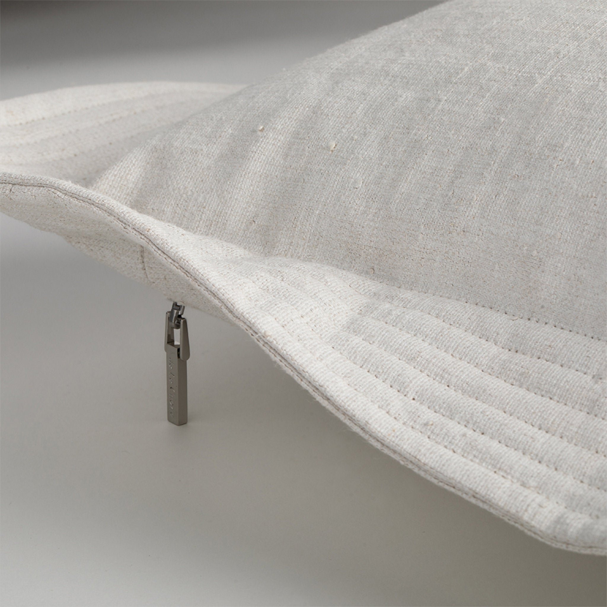 Vintage Luxury Designer Cushion with Quilted Detail - Canvas