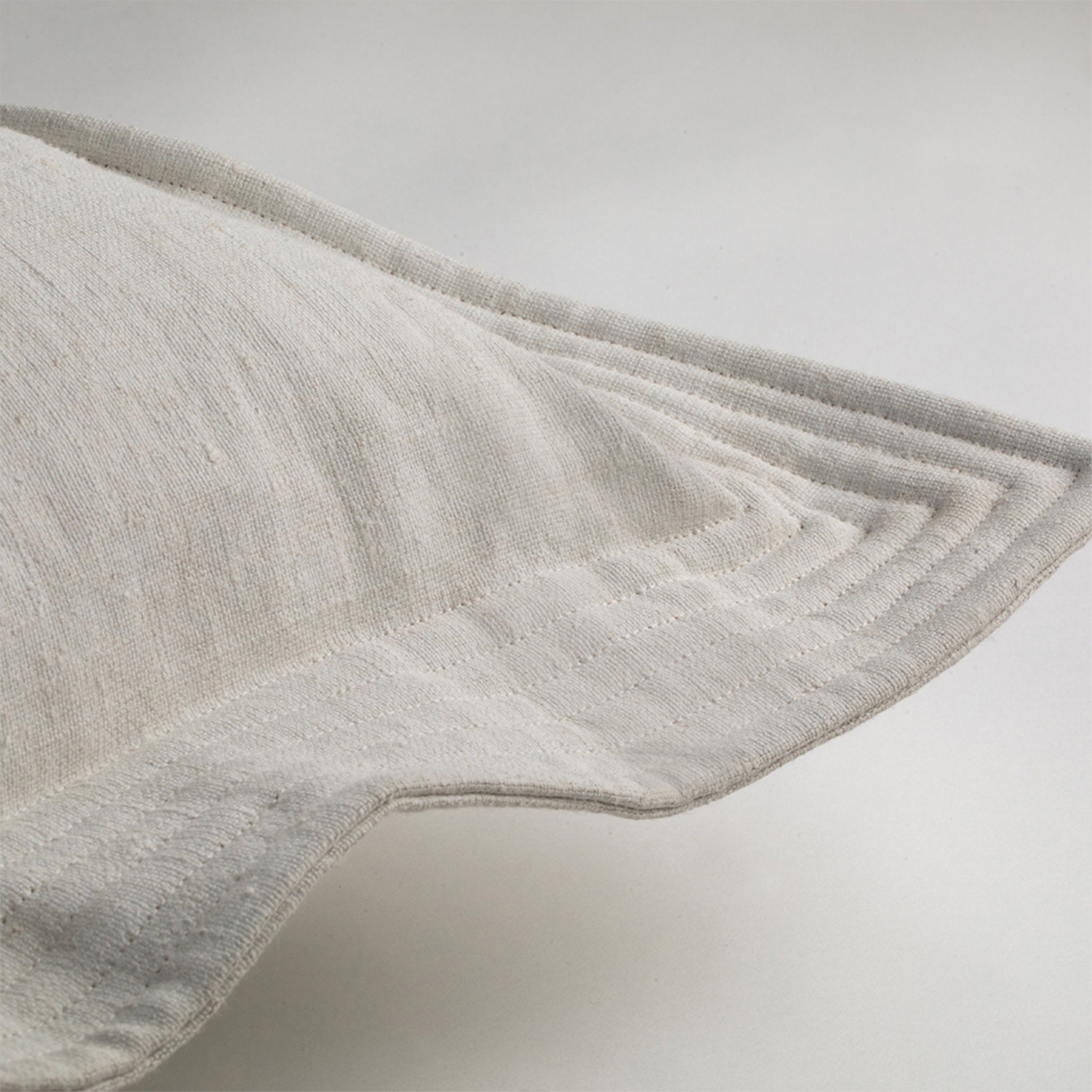 Vintage Luxury Designer Cushion with Quilted Detail - Canvas