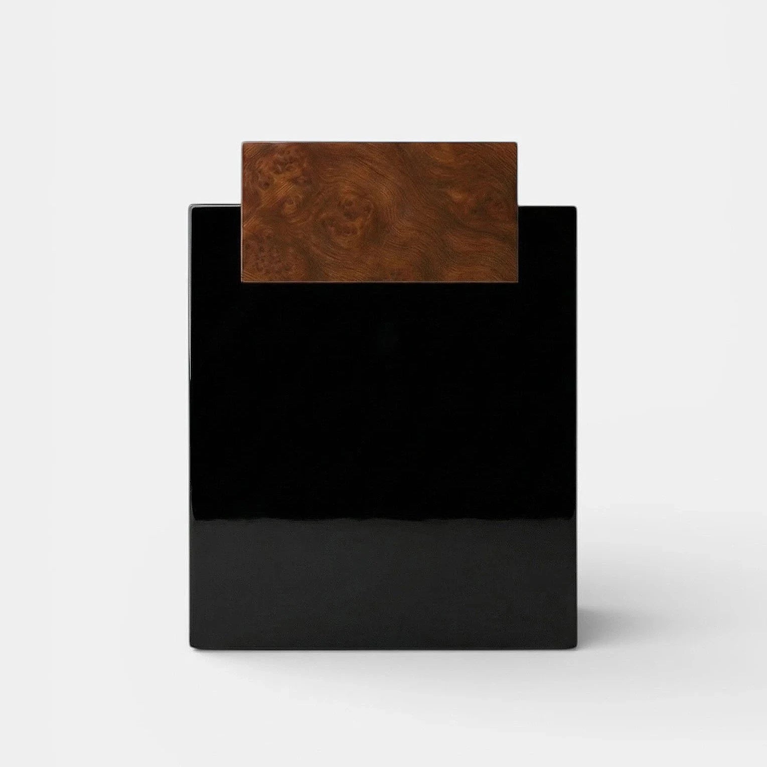 Gaia Burl Wood And Black Lacquered