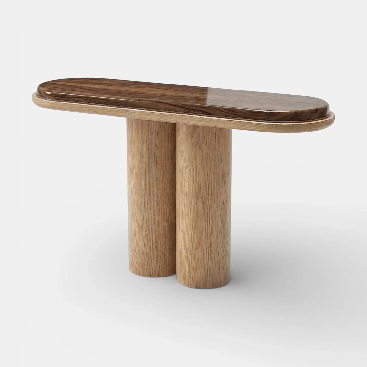 Ida Oak And Wooden Console
