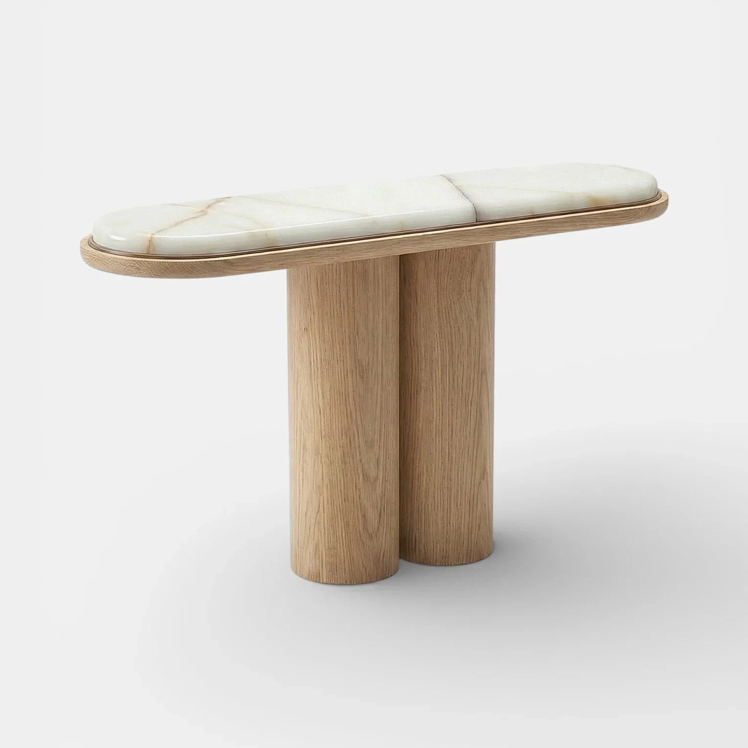 Ida Oak And Onyx Console