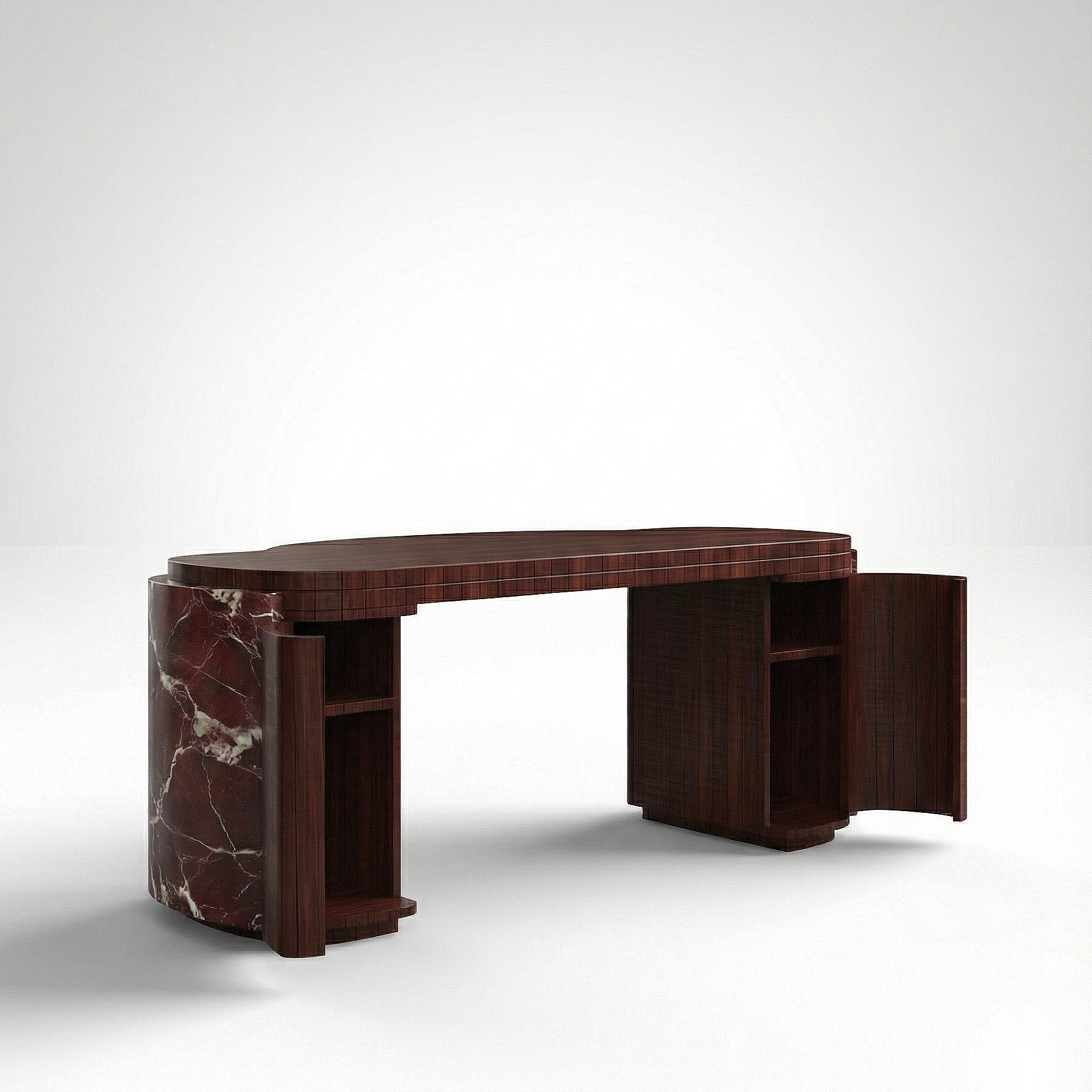 Moka Rosso Levanto And Wood Desk