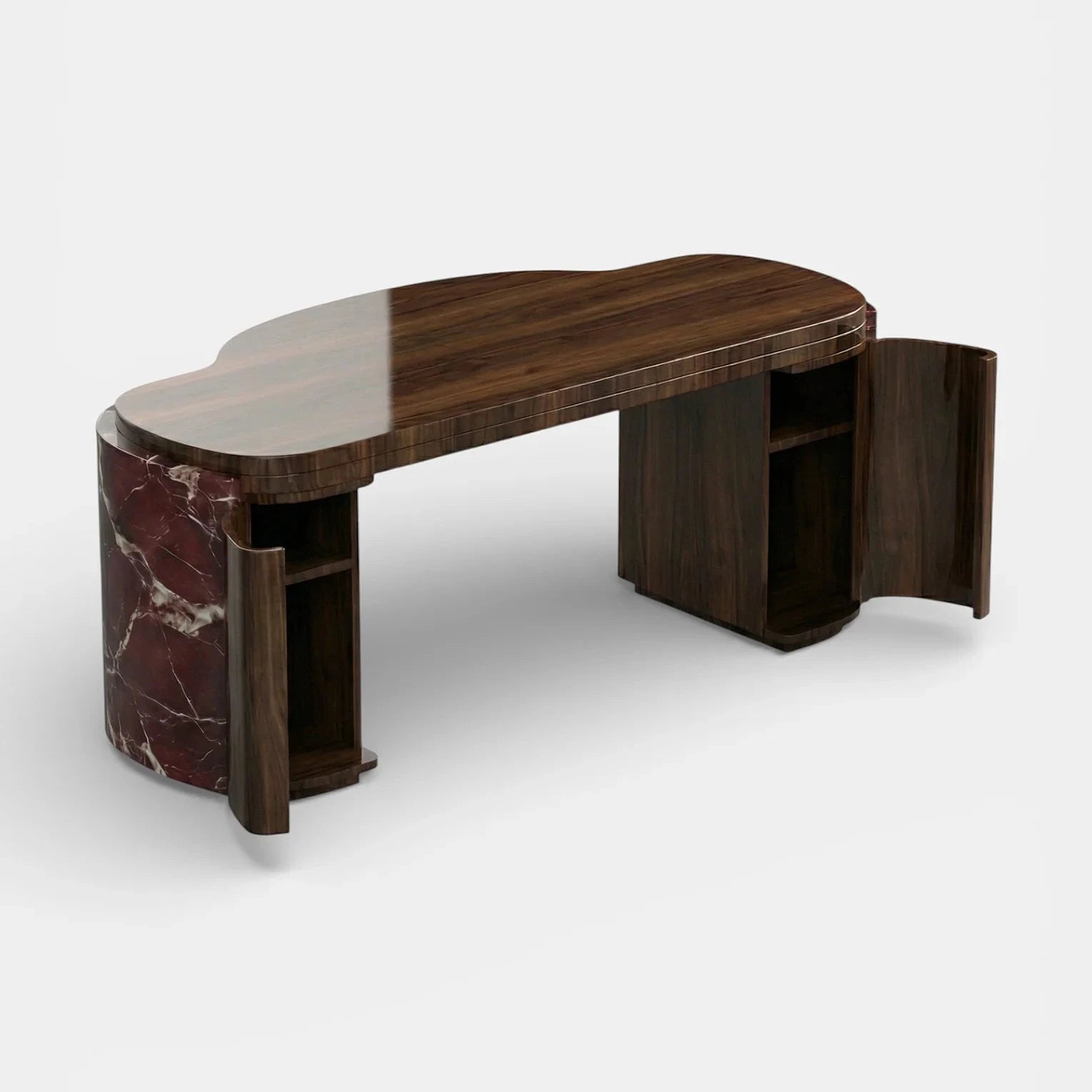 Moka Rosso Levanto And Wood Desk