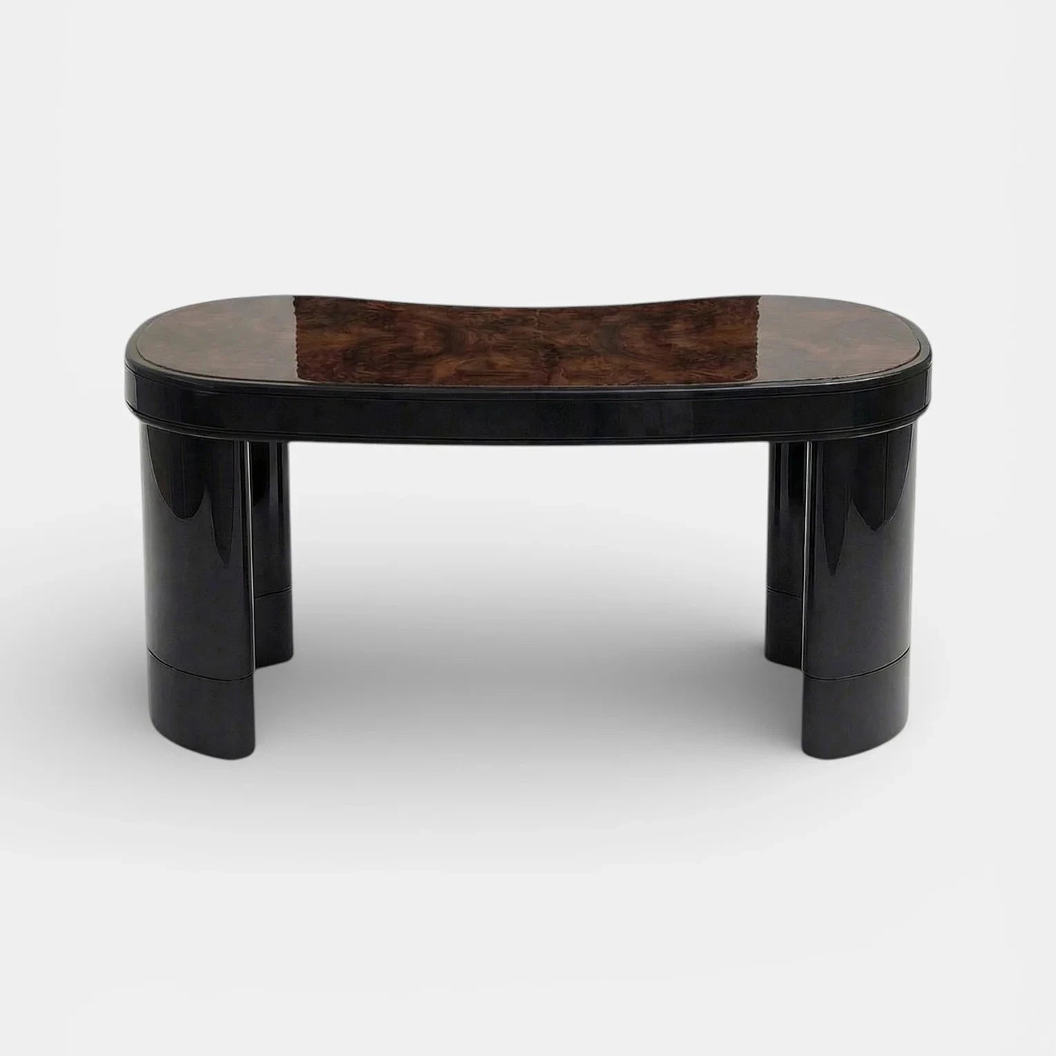 Nicola Black And Burl Wood Desk